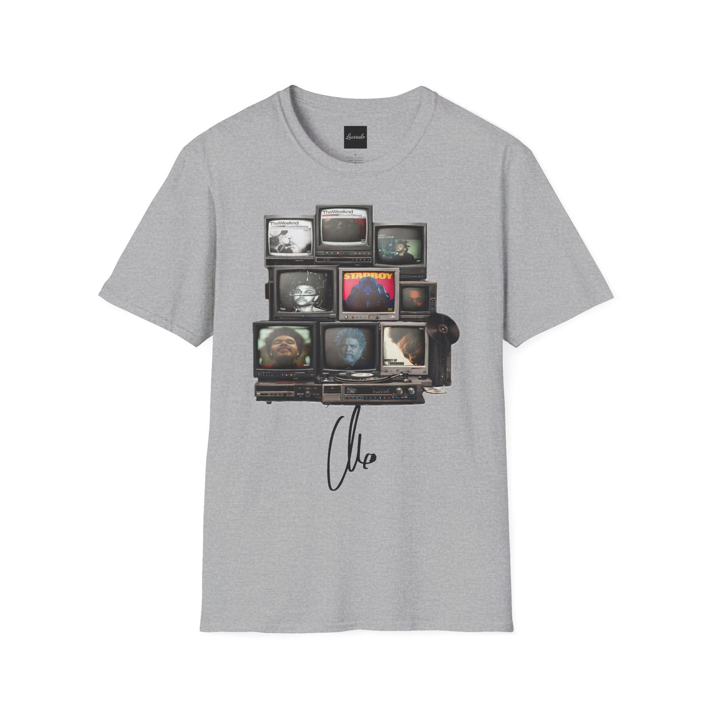 Abel Retro TV Stack Collage T-Shirt