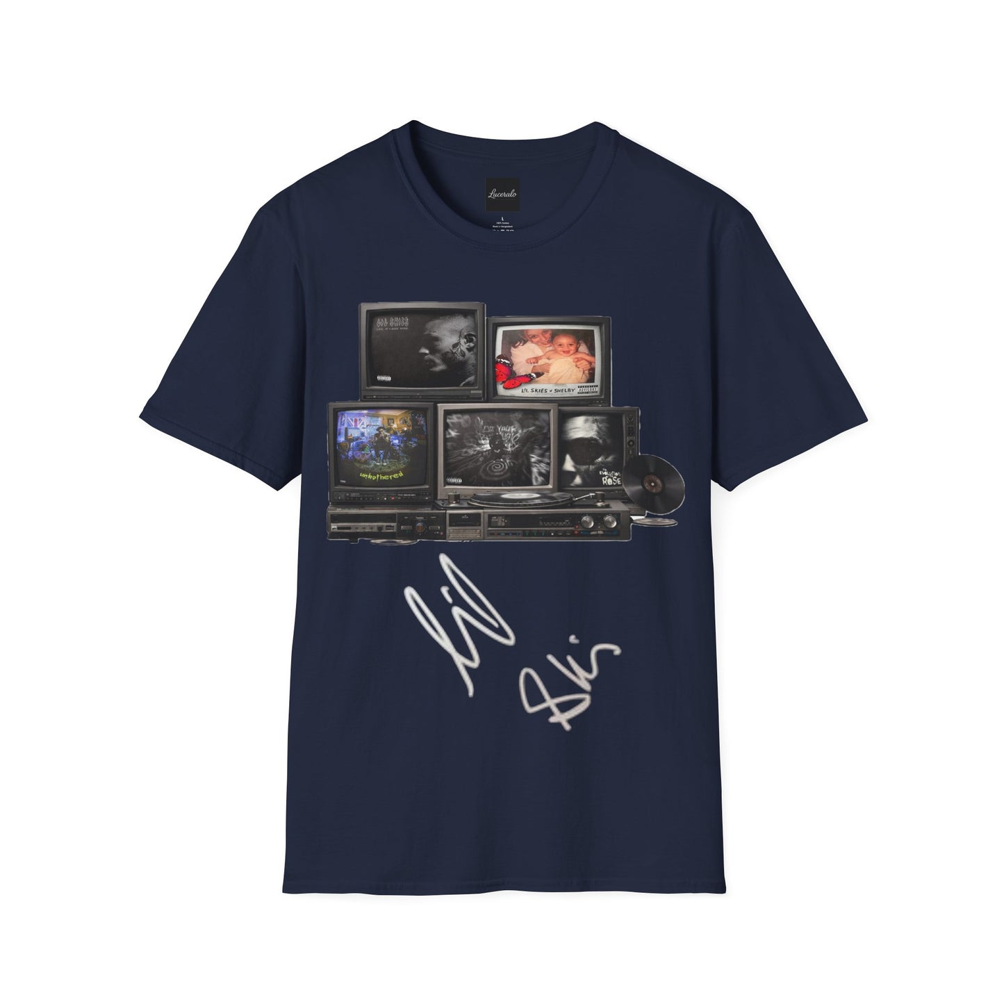 Lil Skies Retro TV Stack Collage T-Shirt