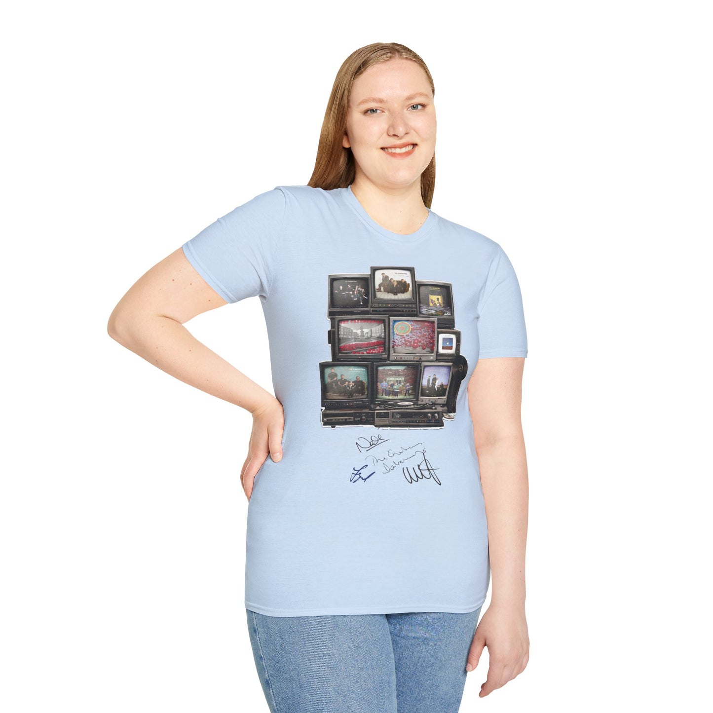The Cranberries Retro Tv Stack Collage T-Shirt