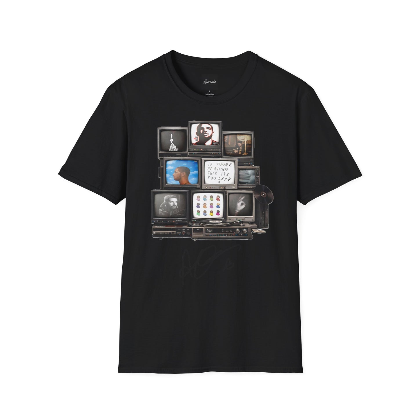 Drake Retro TV Stack Collage T-Shirt
