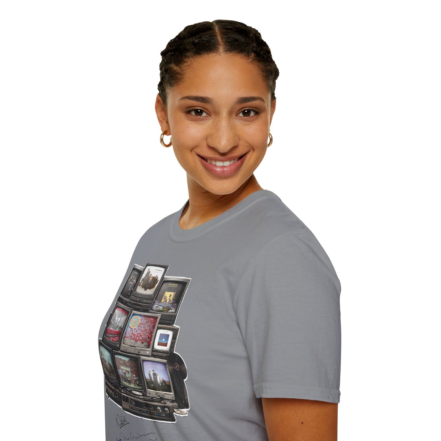 The Cranberries Retro Tv Stack Collage T-Shirt