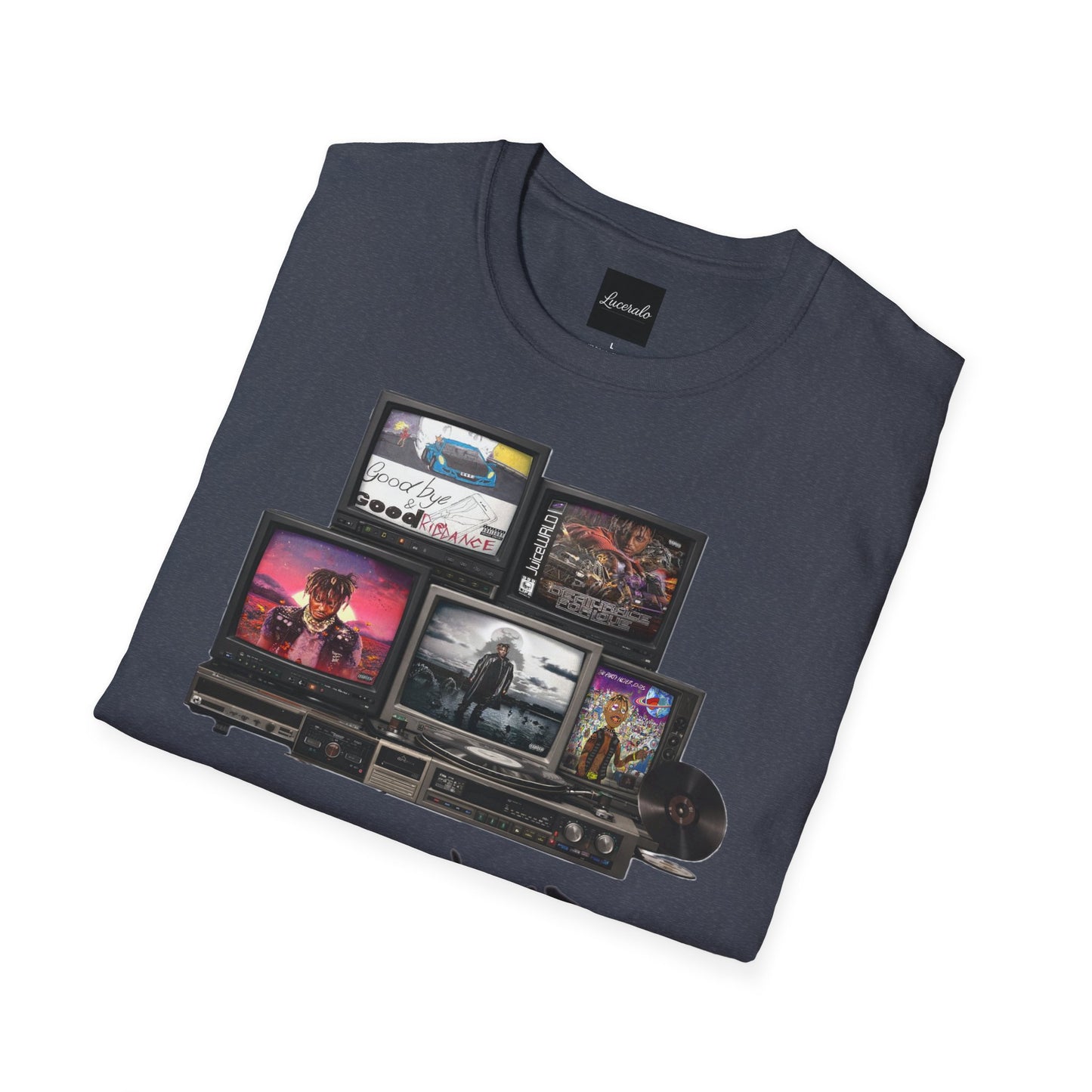 Juice Wrld Retro TV Stack Collage T-Shirt