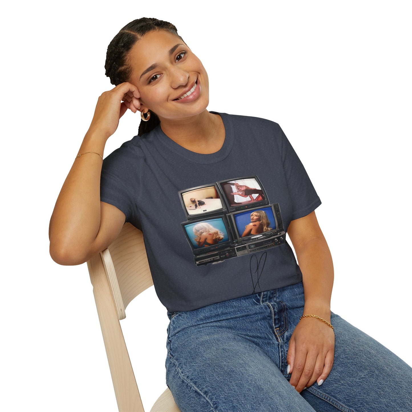 Espresso Era Retro TV Stack Collage T-Shirt