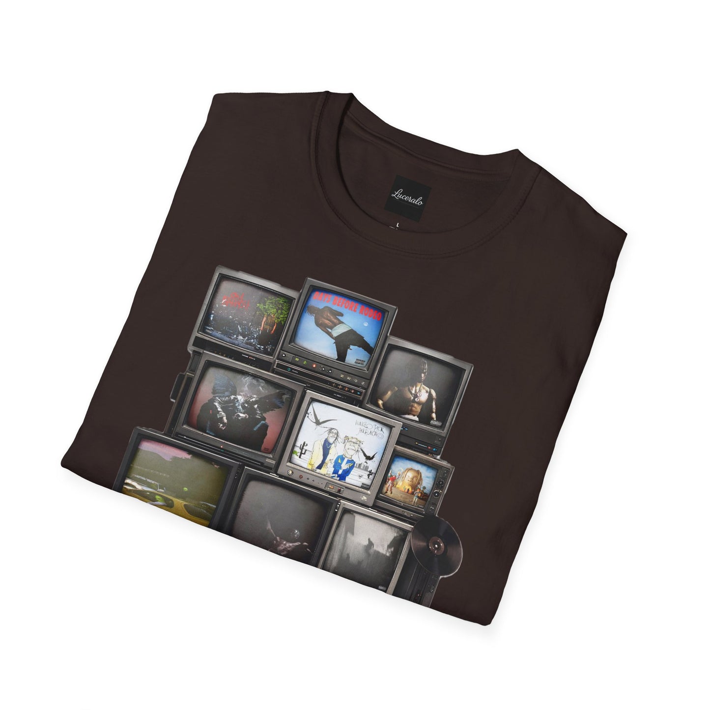 Travis Scott Retro TV Stack Collage T-Shirt