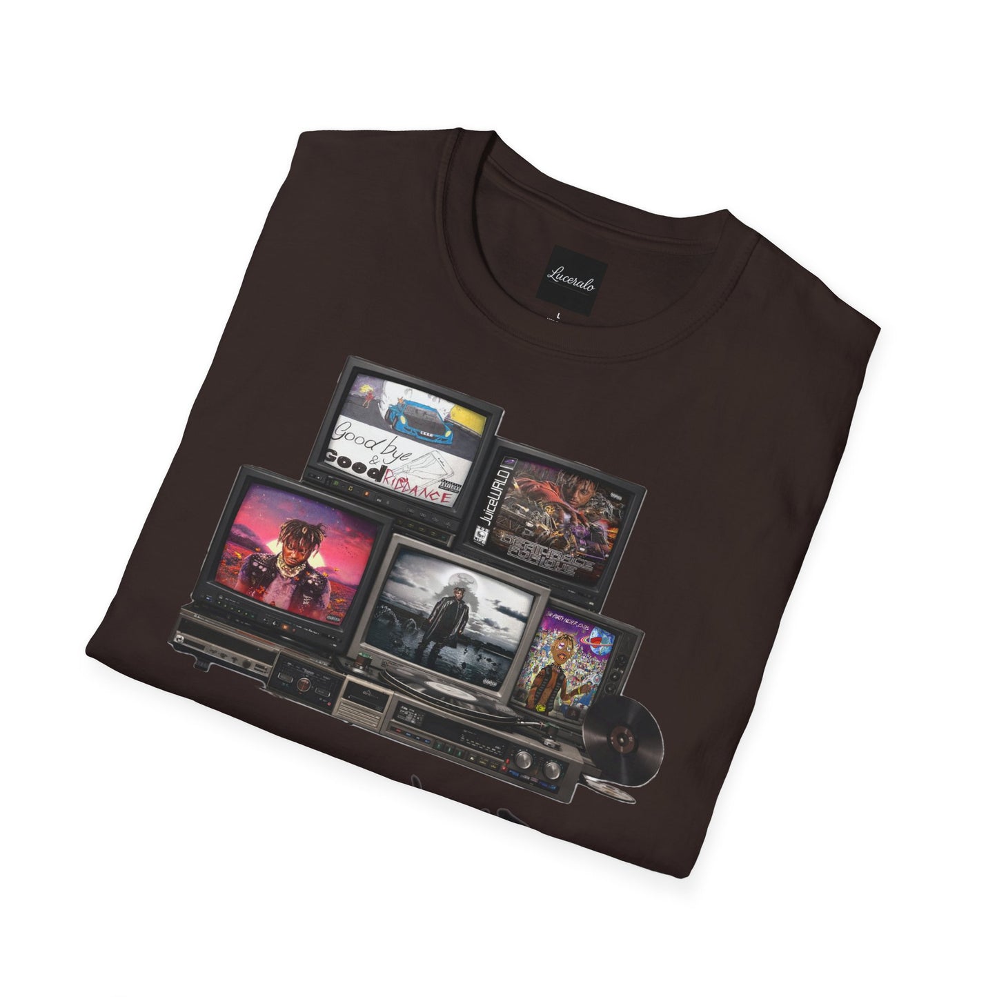 Juice Wrld Retro TV Stack Collage T-Shirt