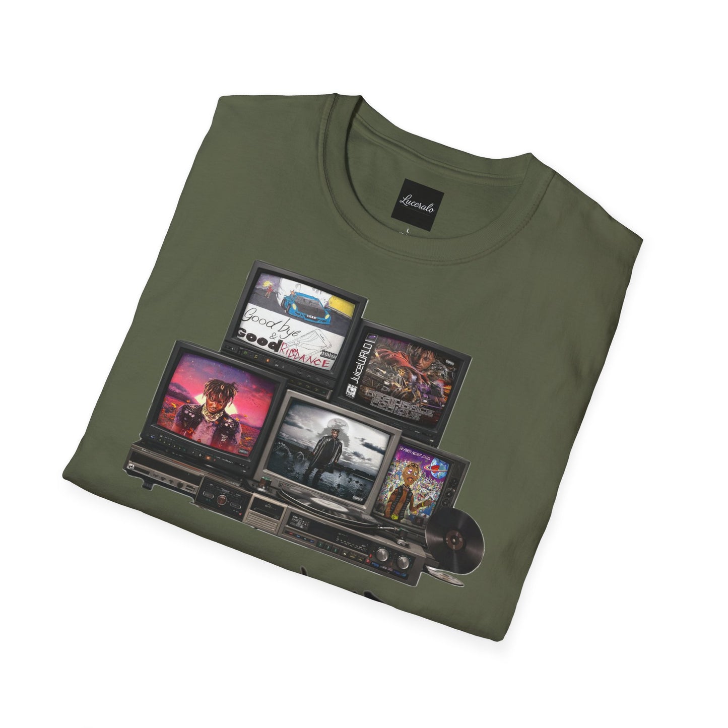 Juice Wrld Retro TV Stack Collage T-Shirt