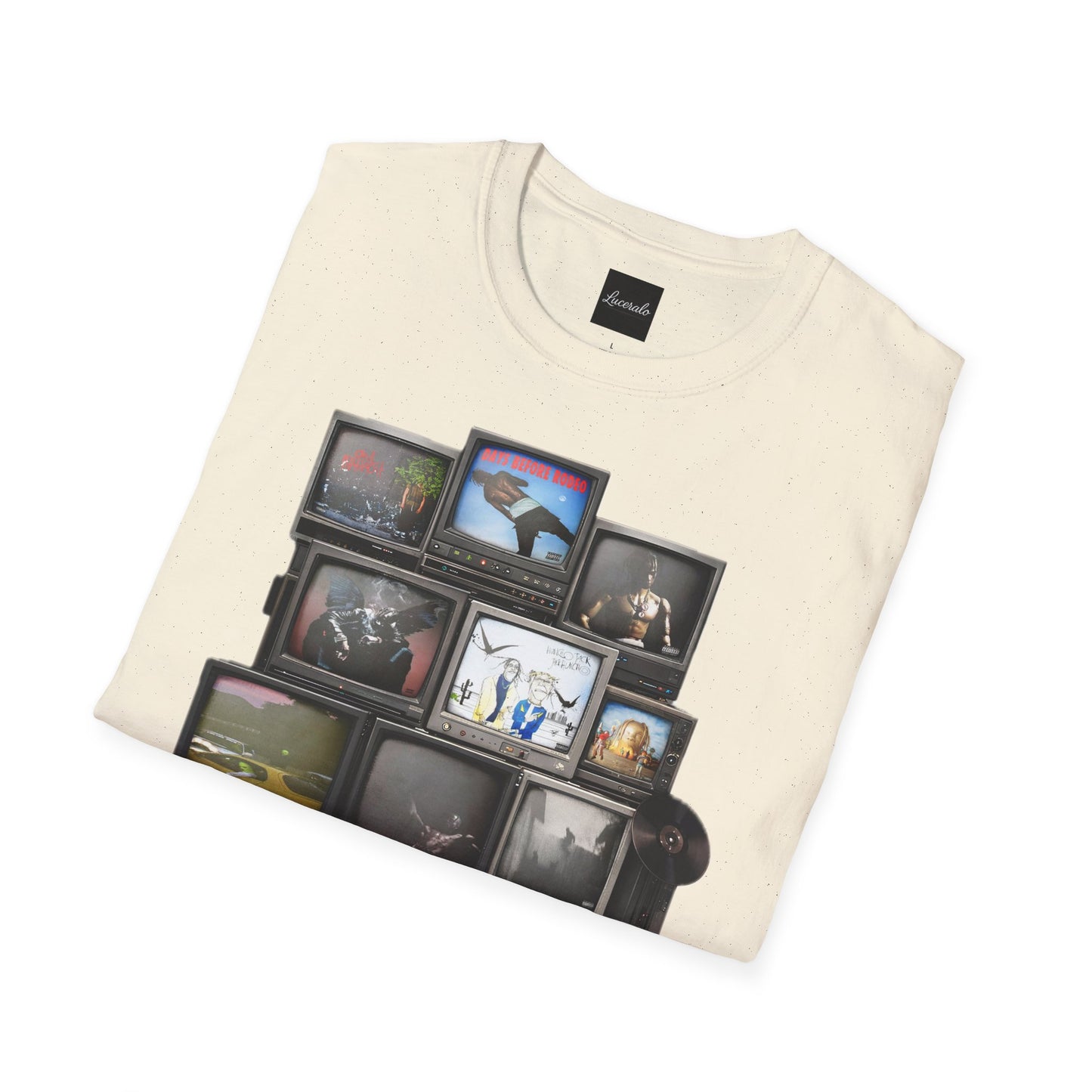 Travis Scott Retro TV Stack Collage T-Shirt