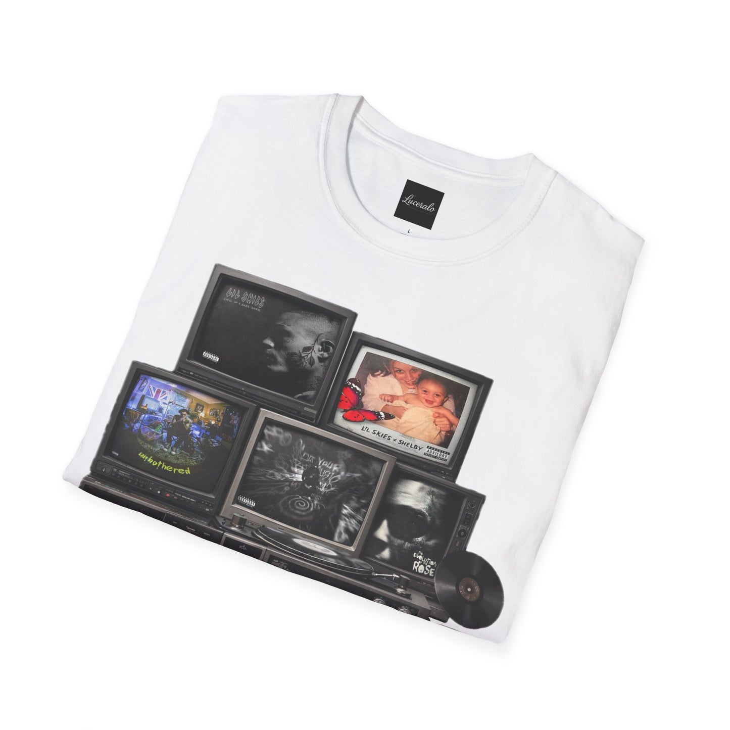 Lil Skies Retro TV Stack Collage T-Shirt