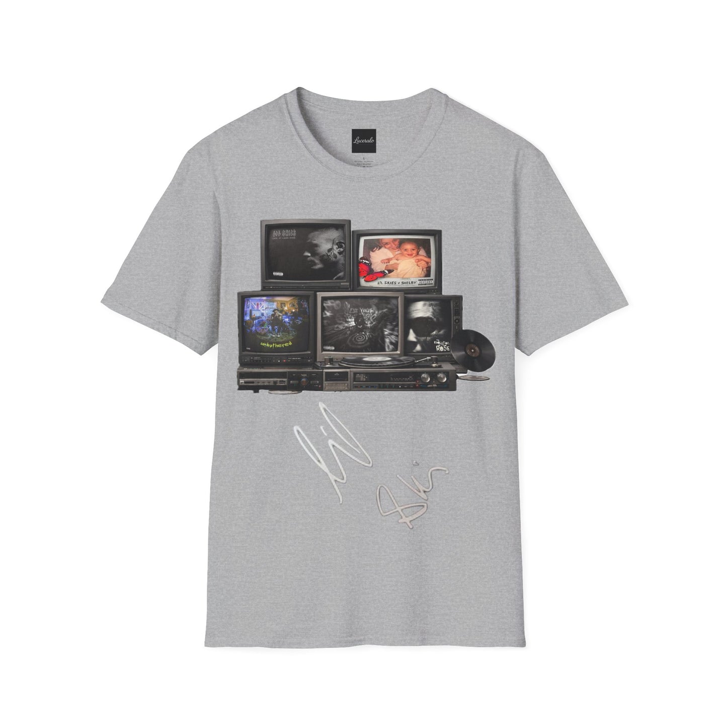 Lil Skies Retro TV Stack Collage T-Shirt