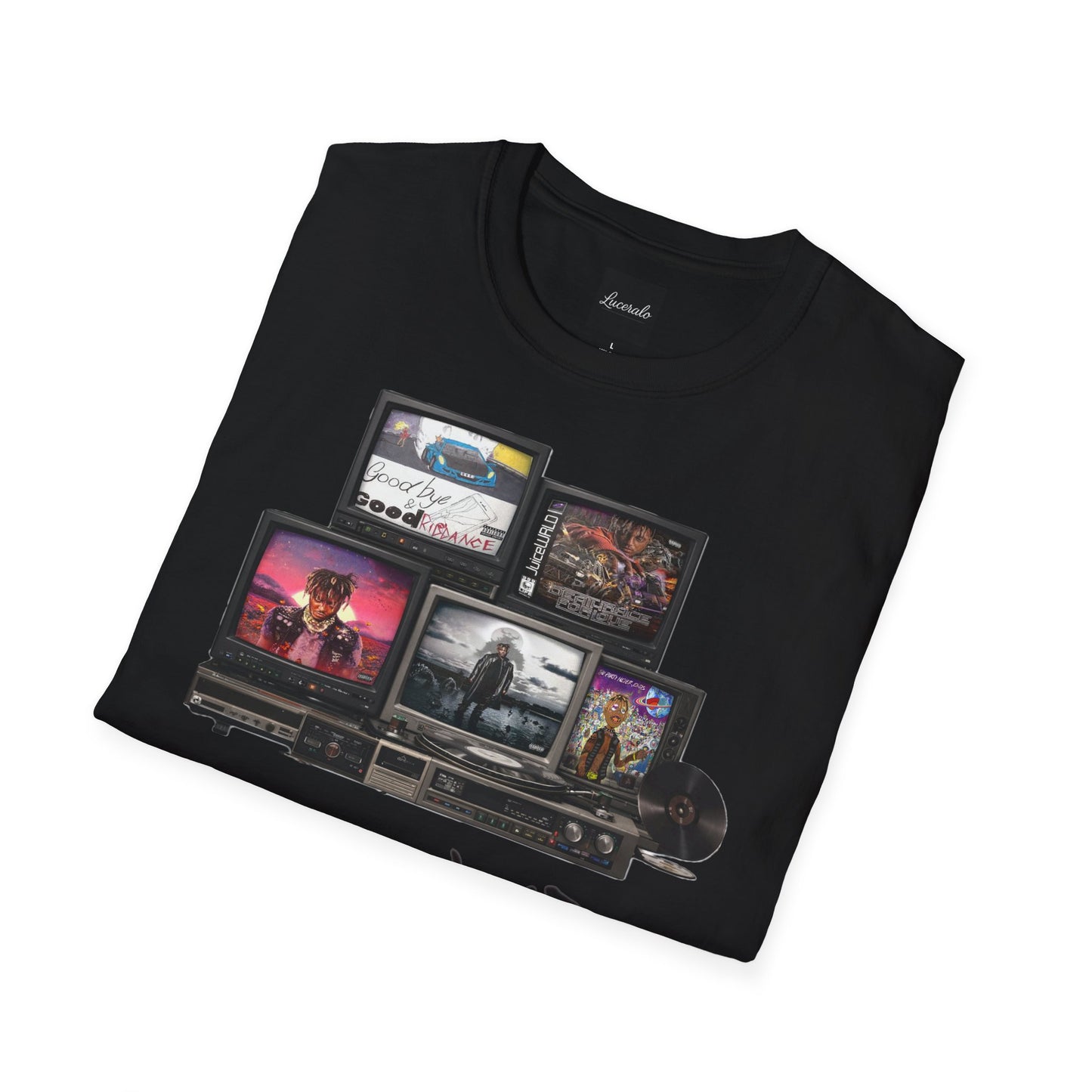 Juice Wrld Retro TV Stack Collage T-Shirt