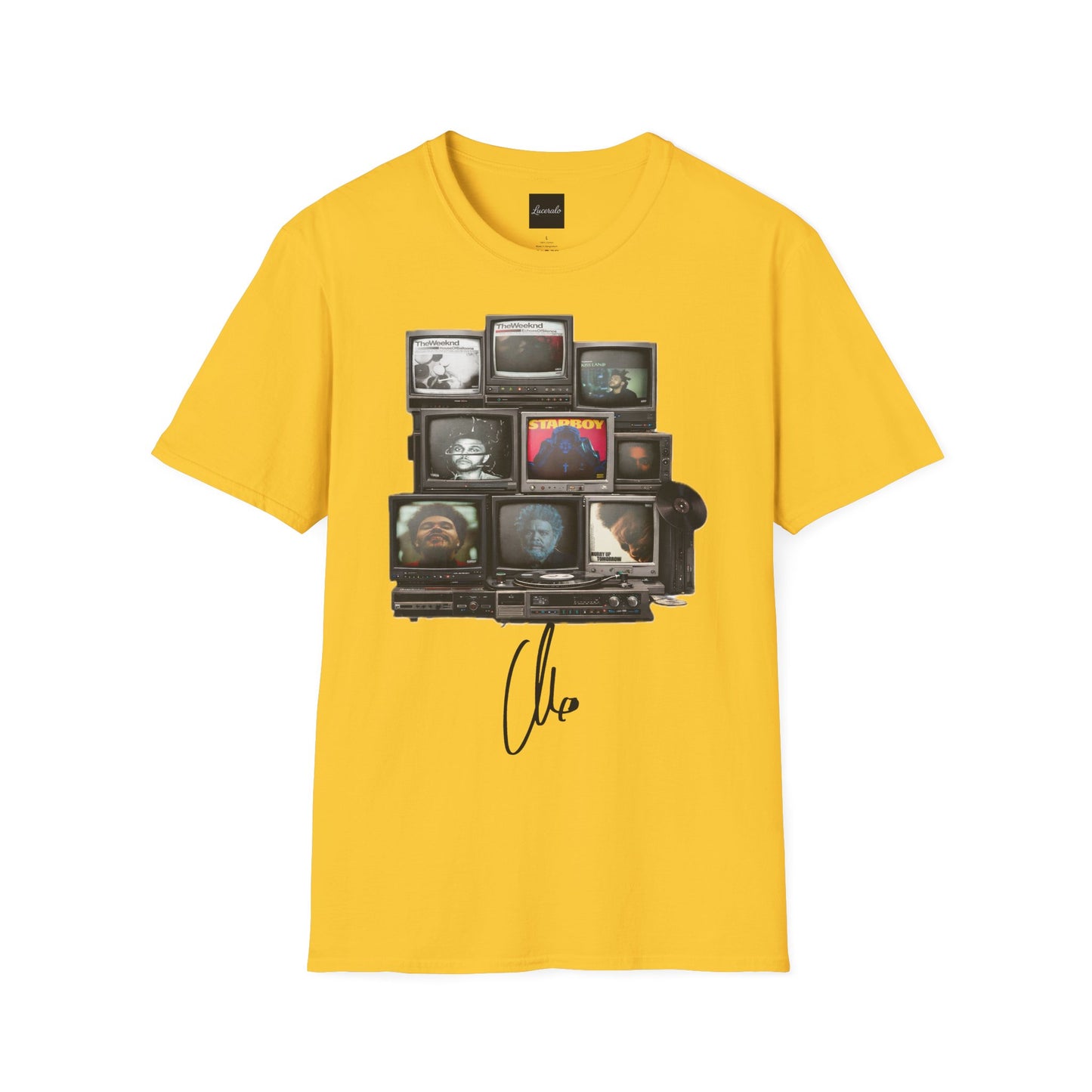 Abel Retro TV Stack Collage T-Shirt
