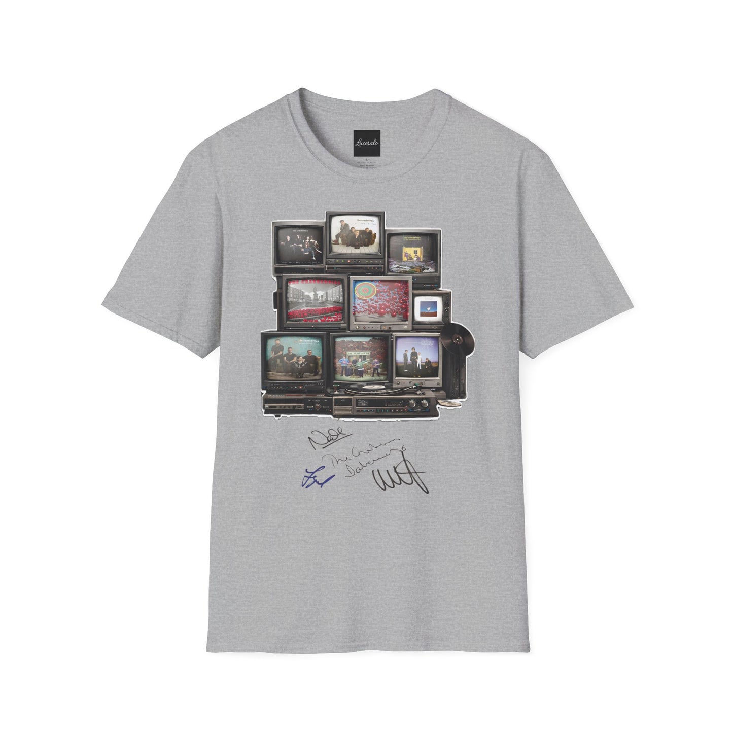 The Cranberries Retro Tv Stack Collage T-Shirt