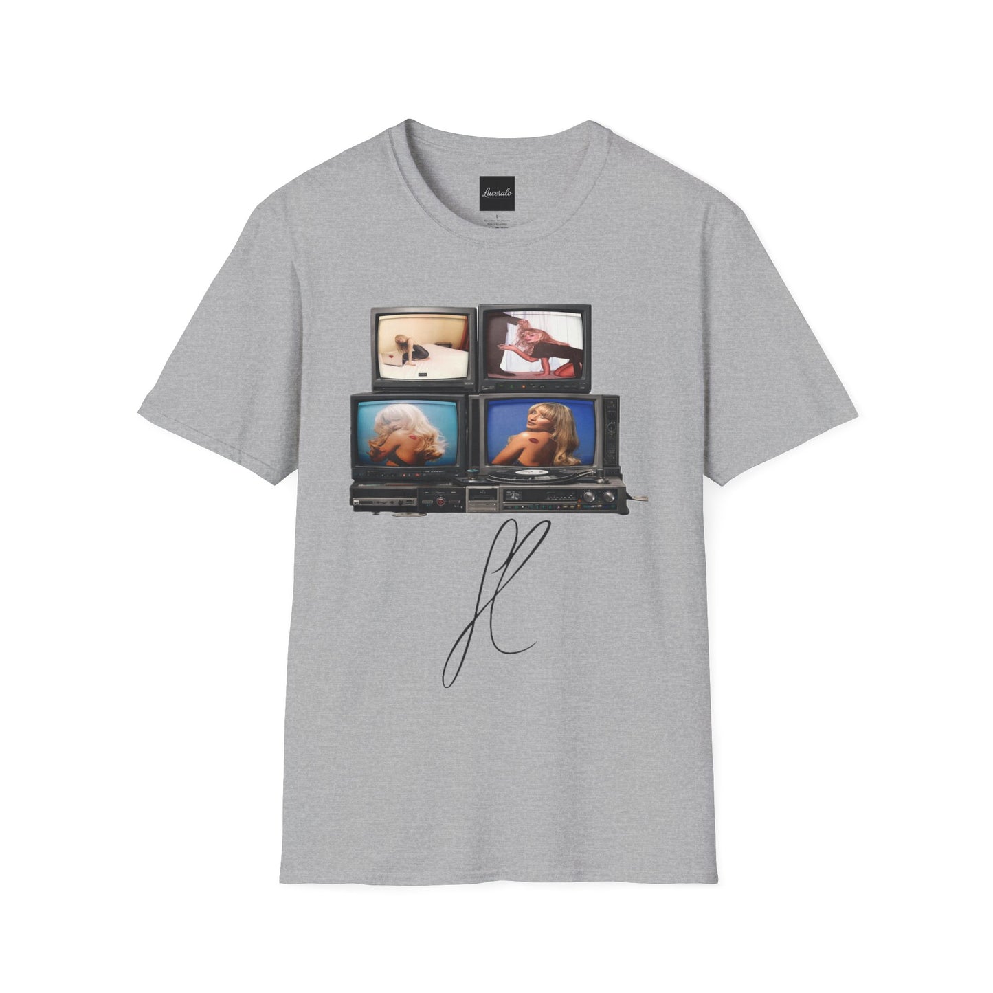 Espresso Era Retro TV Stack Collage T-Shirt