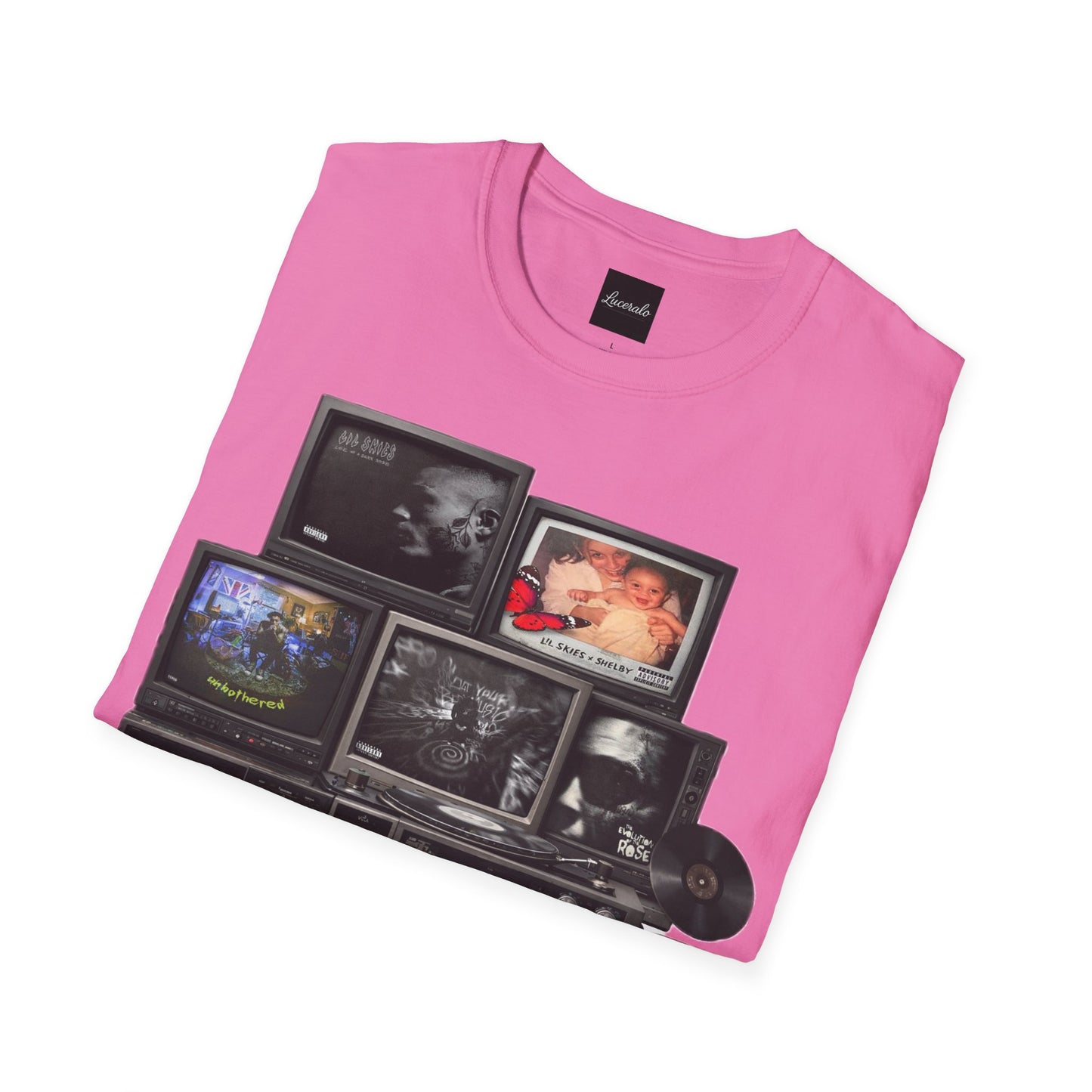 Lil Skies Retro TV Stack Collage T-Shirt