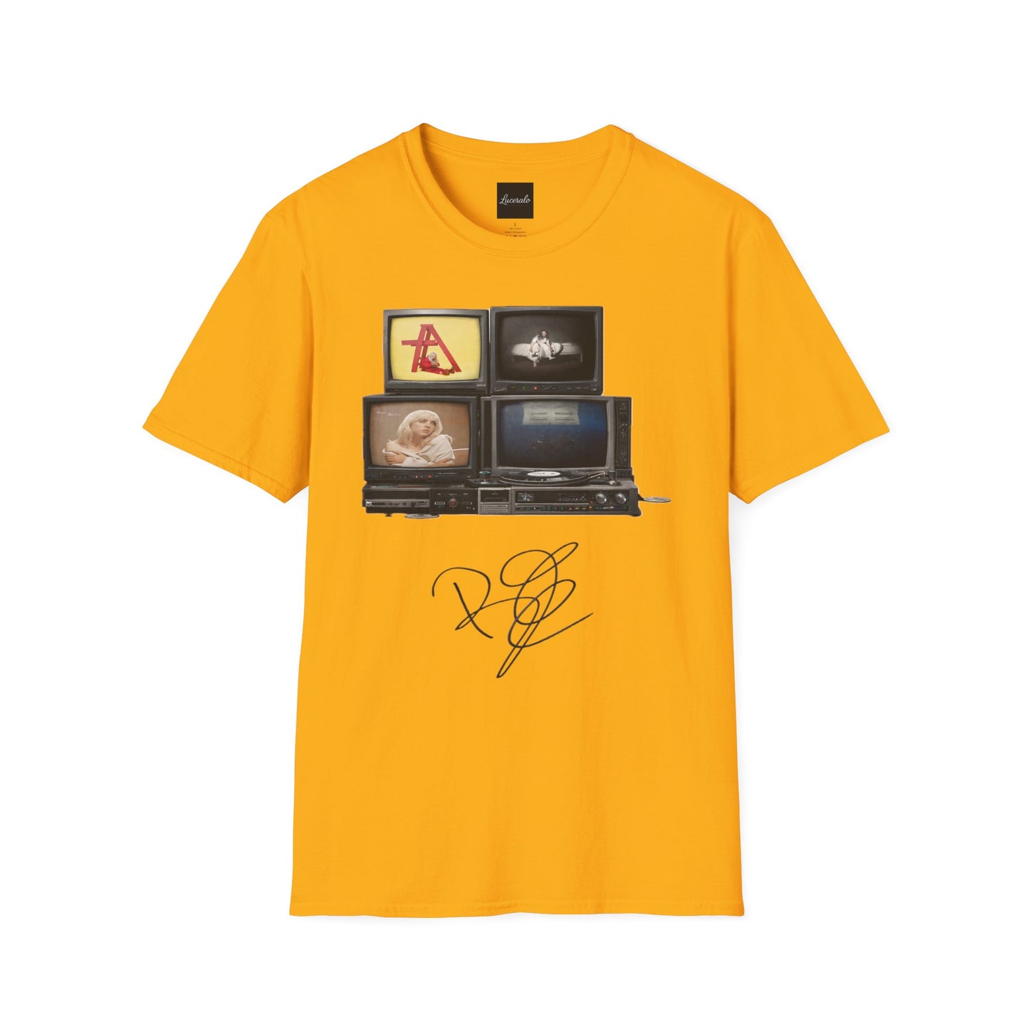 Alt Pop Retro TV Stack Collage T-Shirt