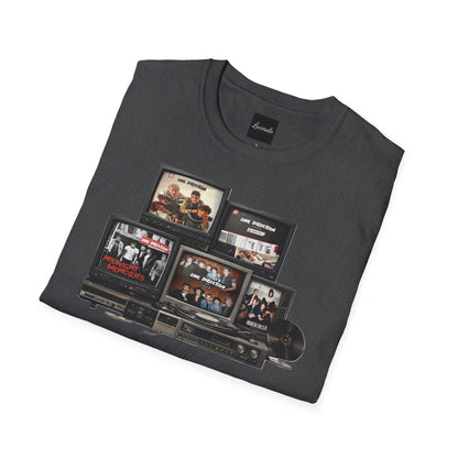 One Direction Retro TV Stack Collage T-Shirt
