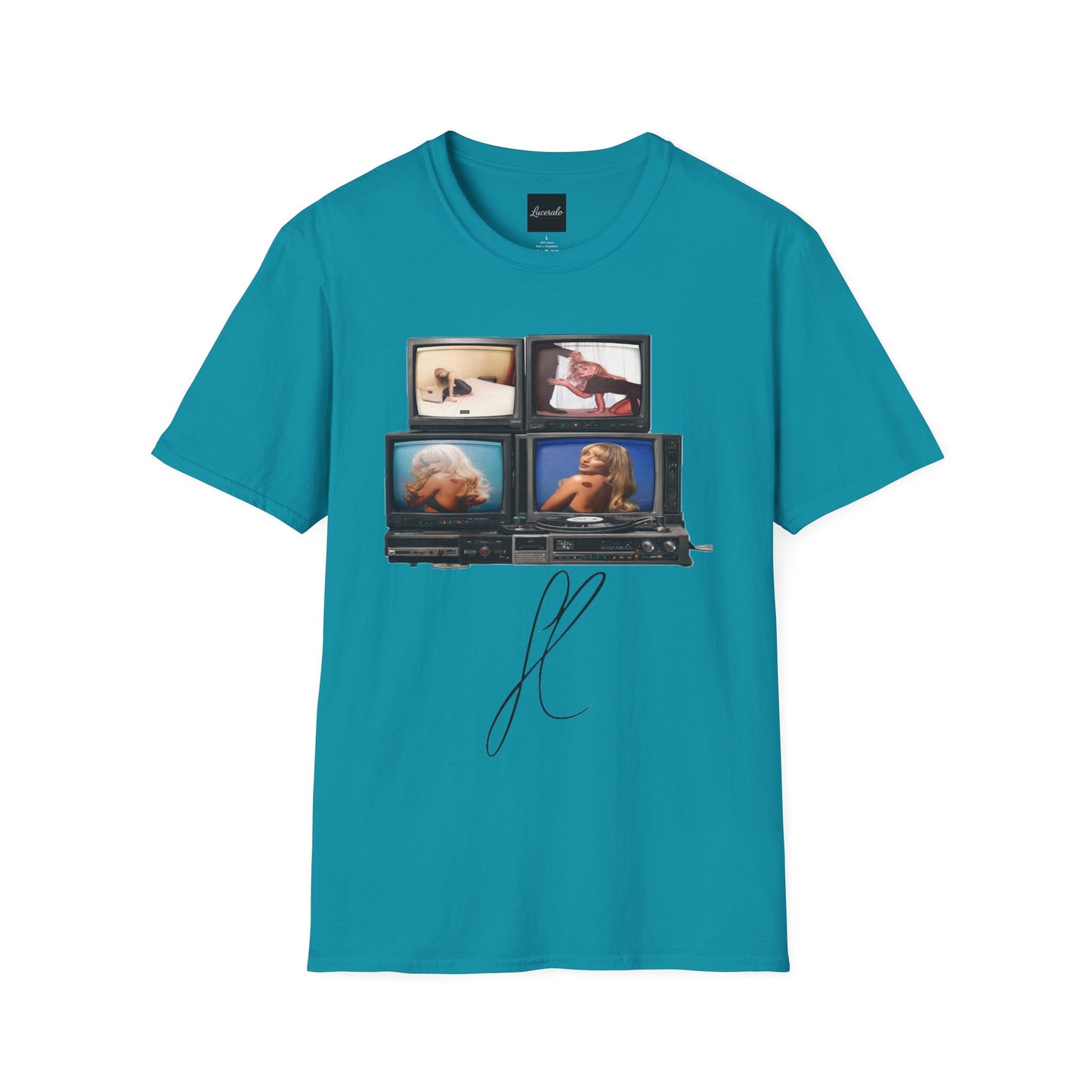 Espresso Era Retro TV Stack Collage T-Shirt