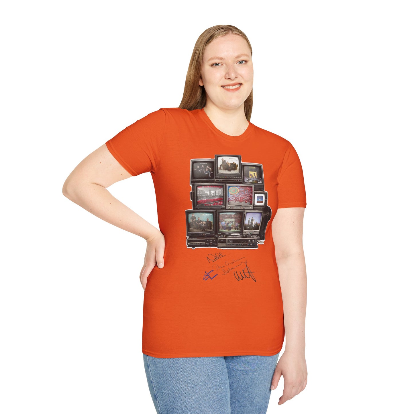 The Cranberries Retro Tv Stack Collage T-Shirt