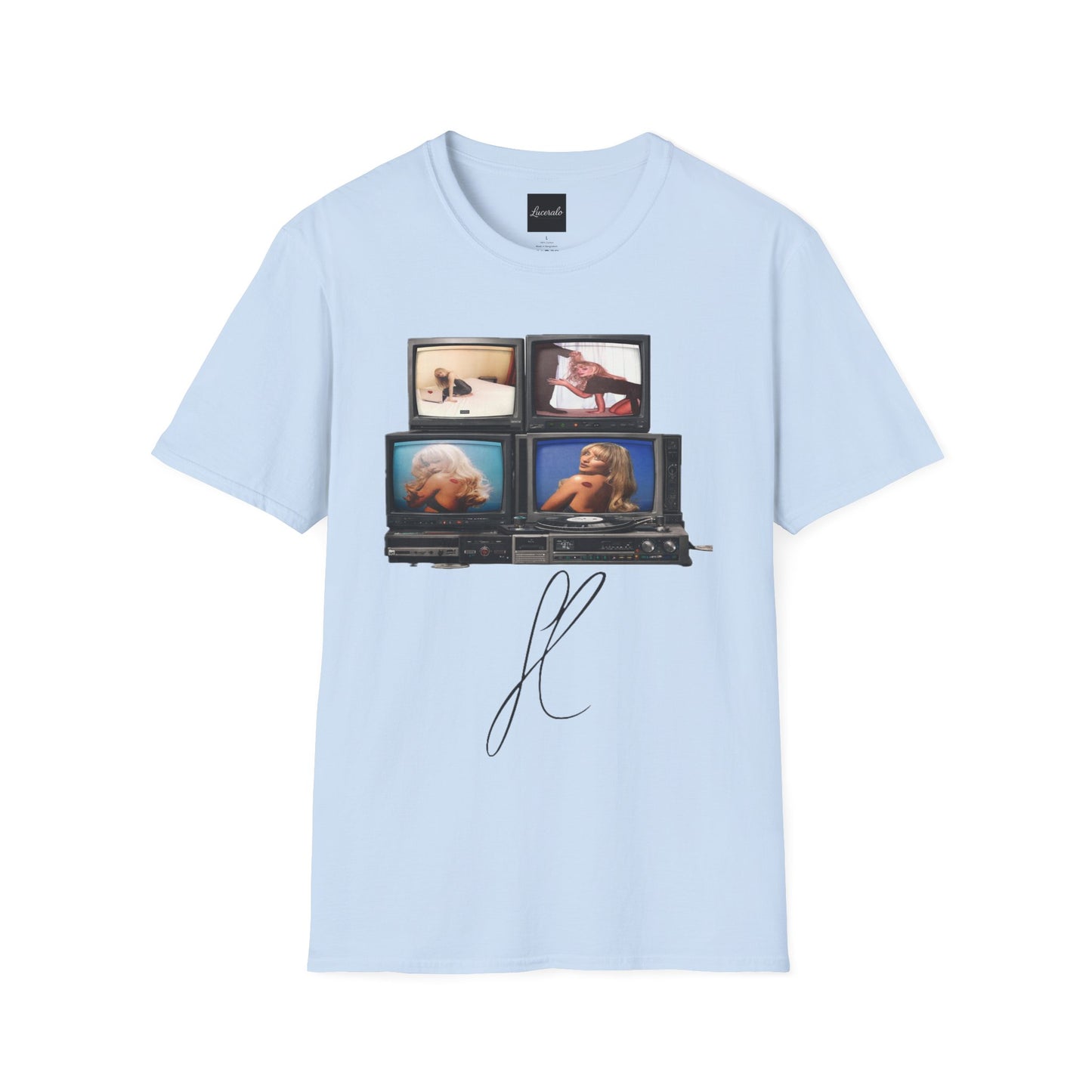 Espresso Era Retro TV Stack Collage T-Shirt
