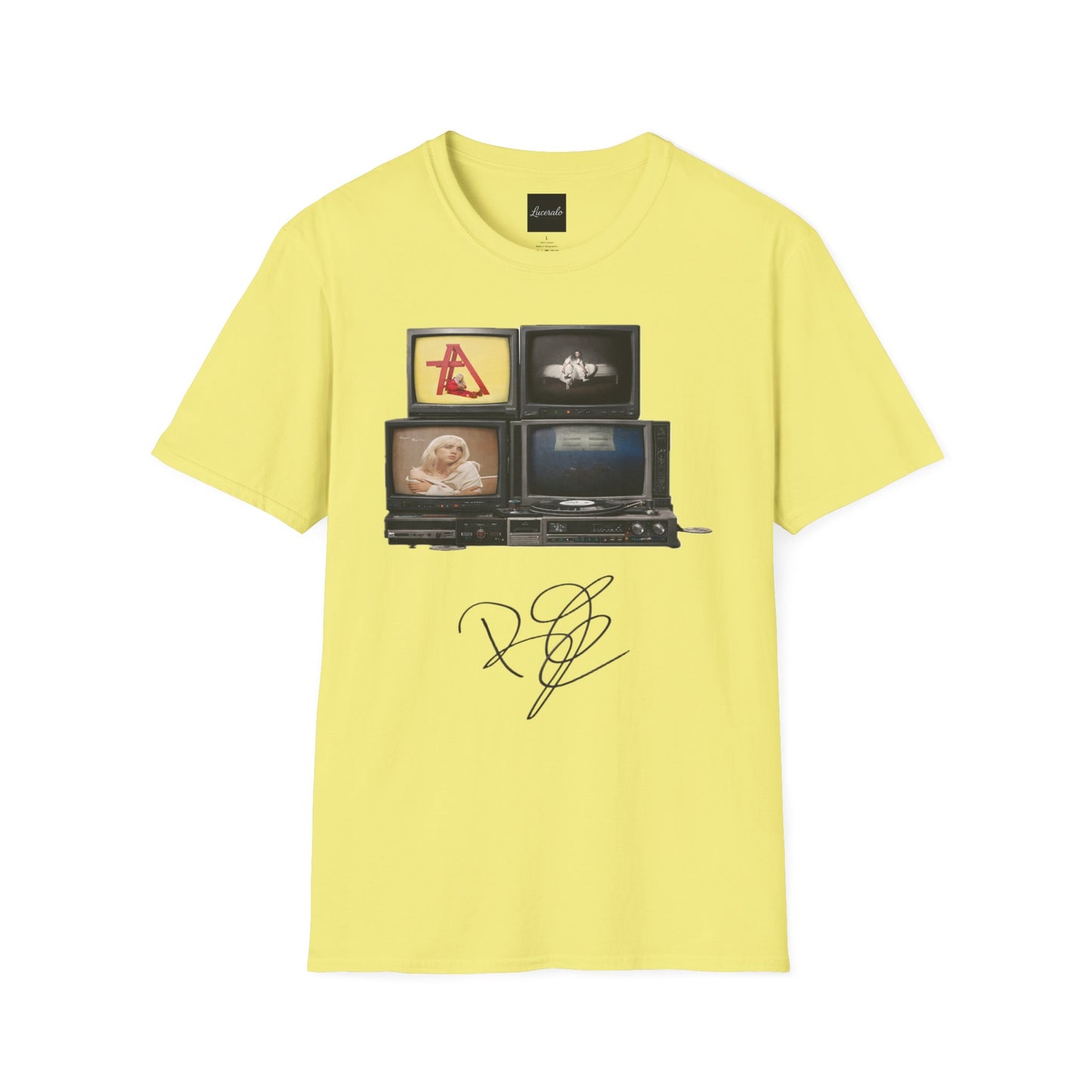 Alt Pop Retro TV Stack Collage T-Shirt