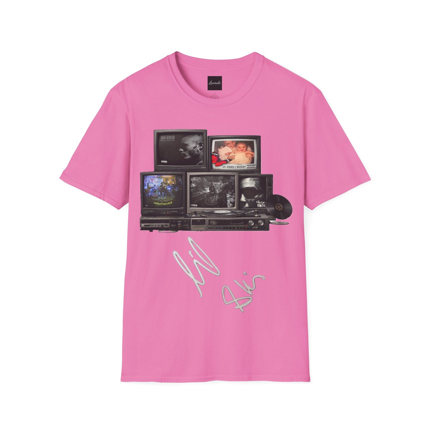 Lil Skies Retro TV Stack Collage T-Shirt