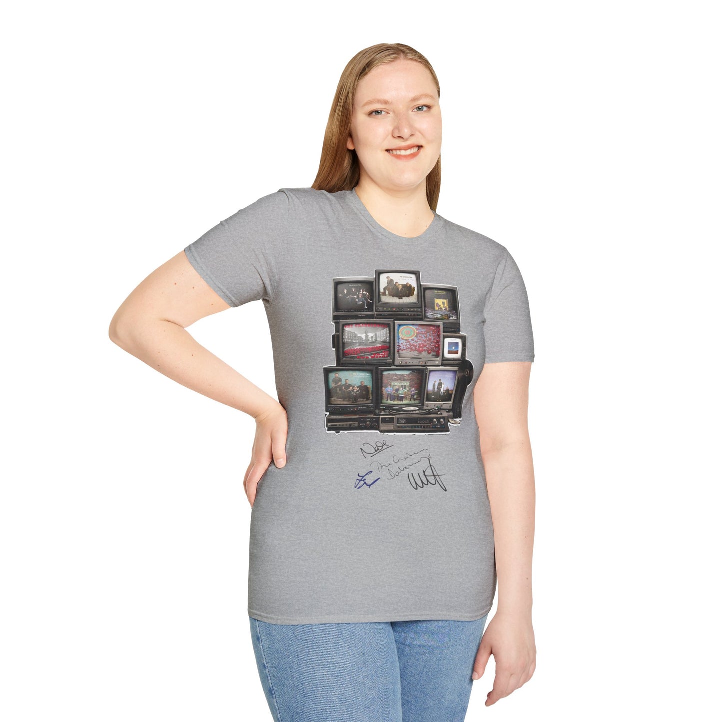 The Cranberries Retro Tv Stack Collage T-Shirt
