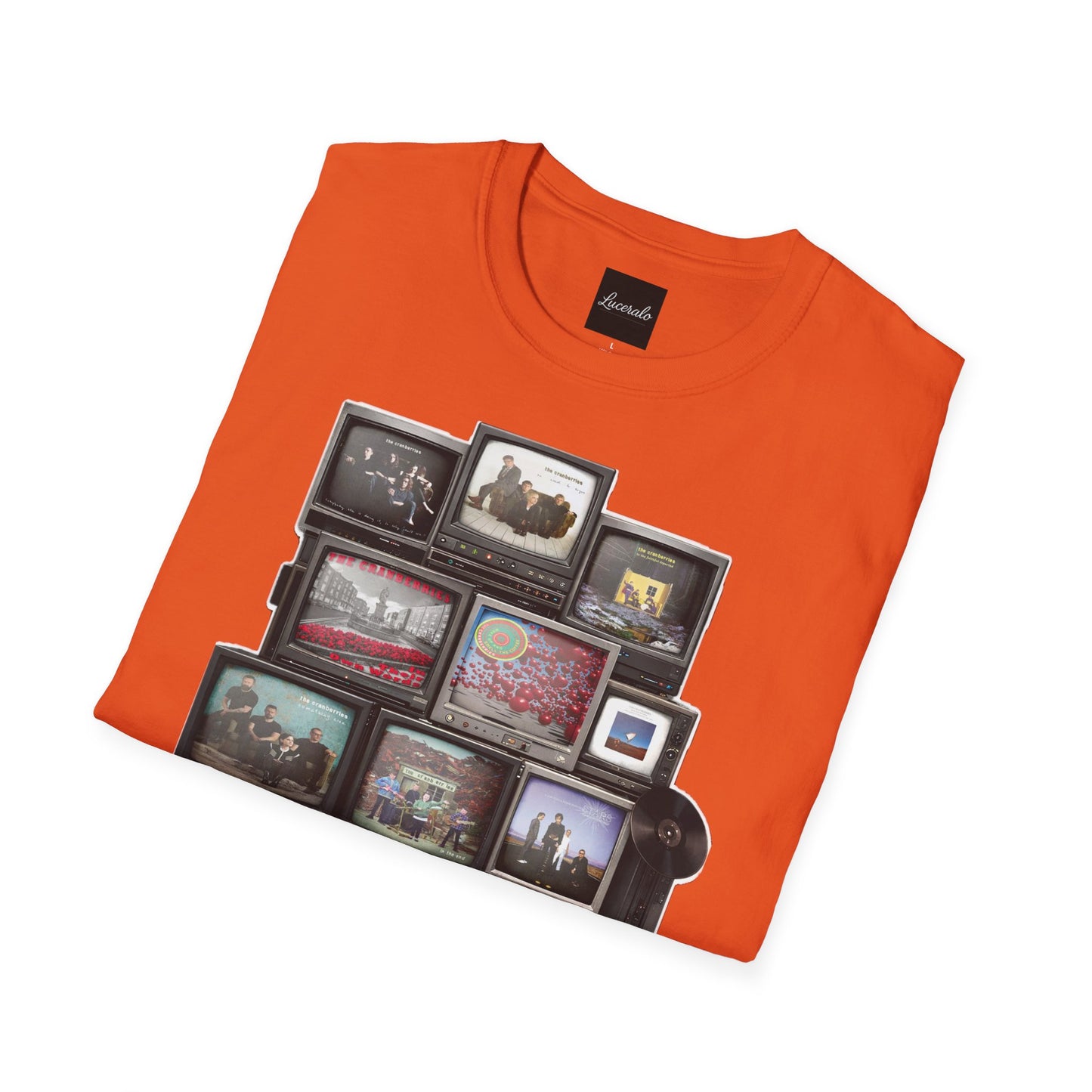 The Cranberries Retro Tv Stack Collage T-Shirt