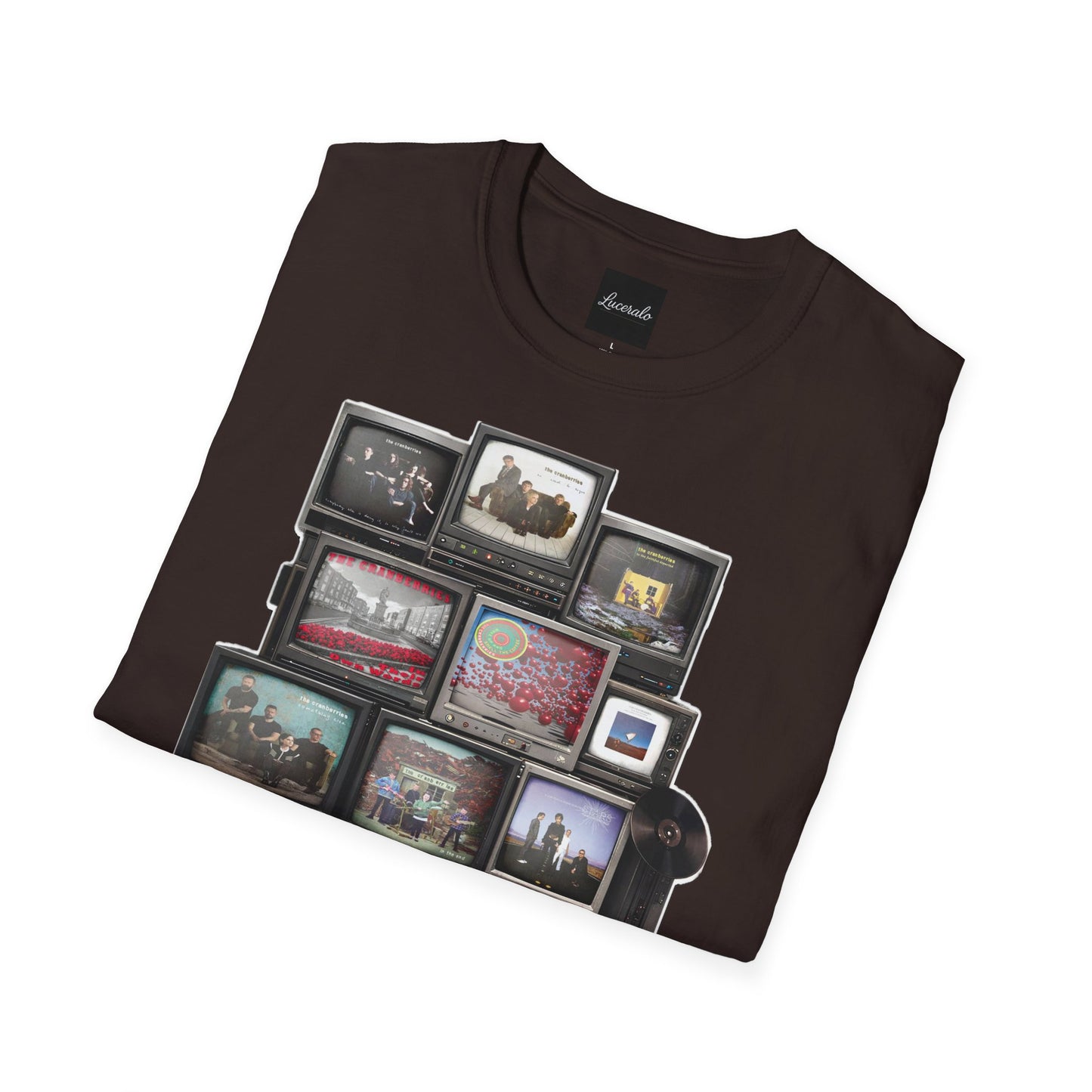 The Cranberries Retro Tv Stack Collage T-Shirt