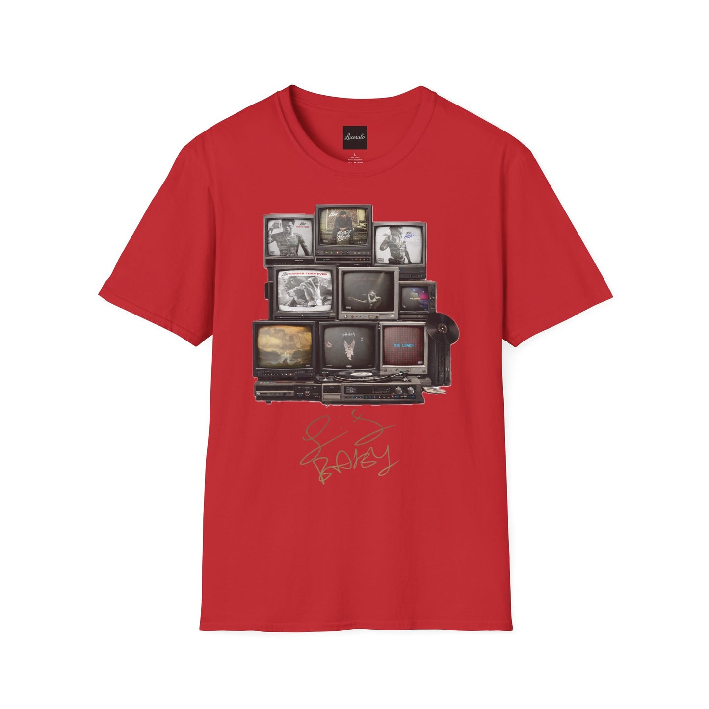 Lil Baby Retro TV Stack Collage T-Shirt