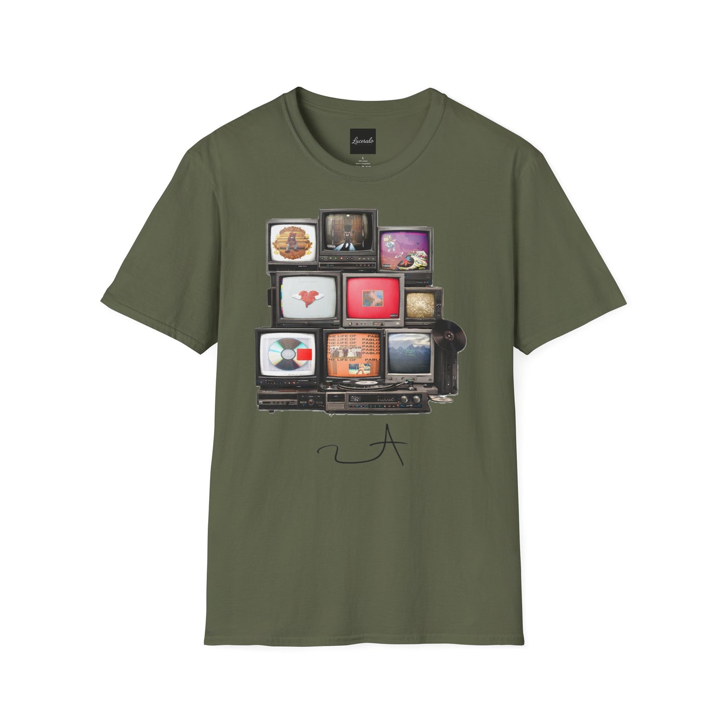 YE Retro TV Stack Collage T-Shirt