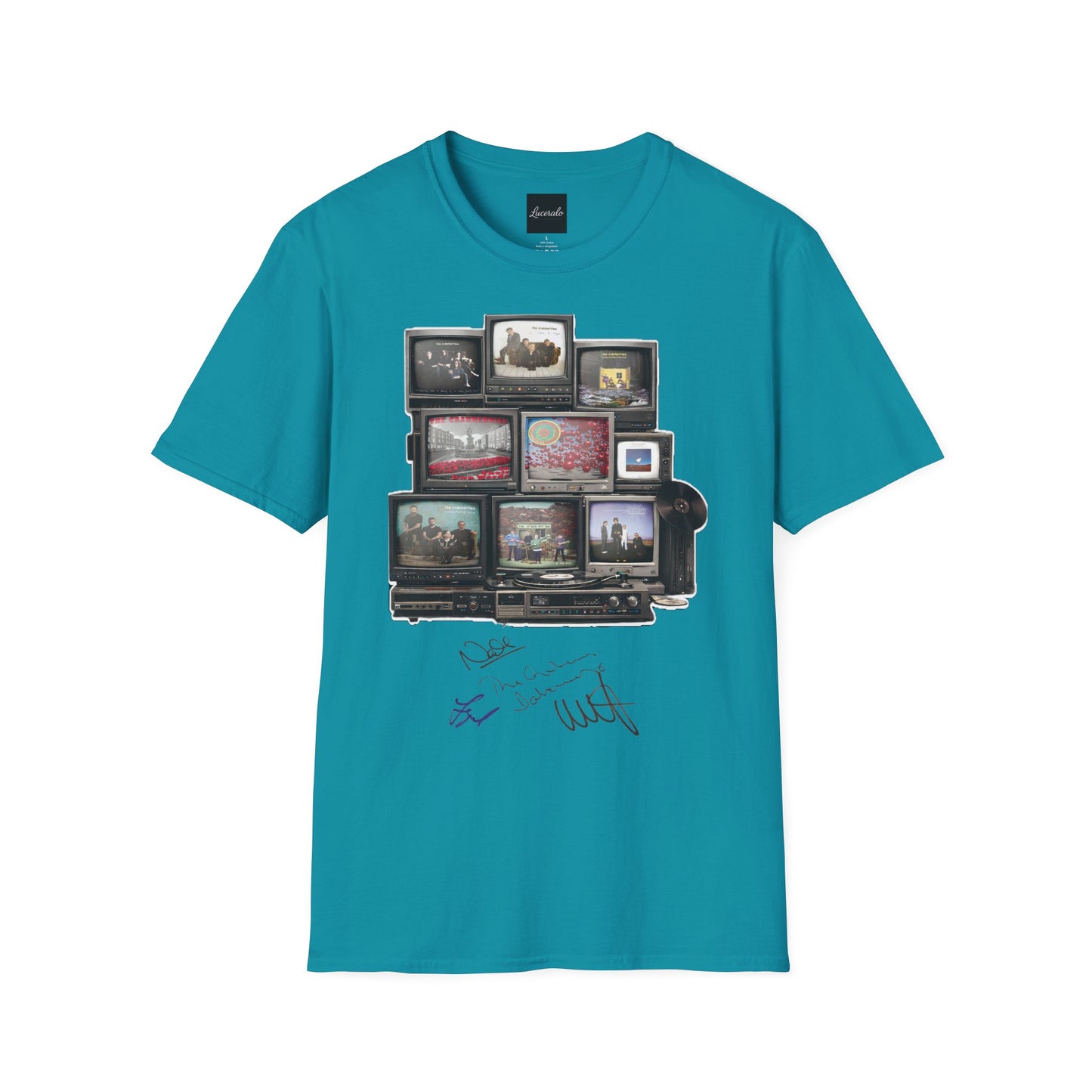The Cranberries Retro Tv Stack Collage T-Shirt