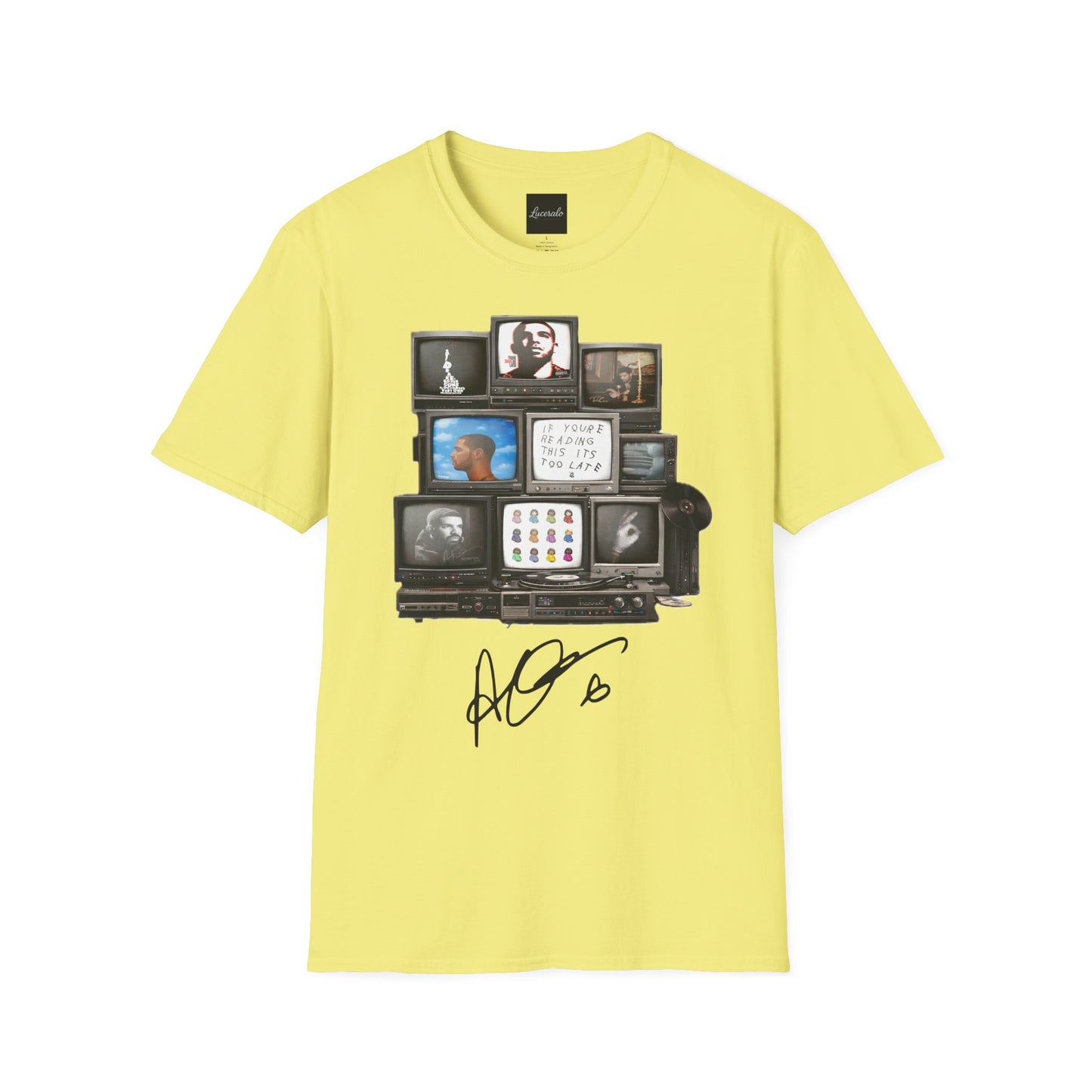 Drake Retro TV Stack Collage T-Shirt