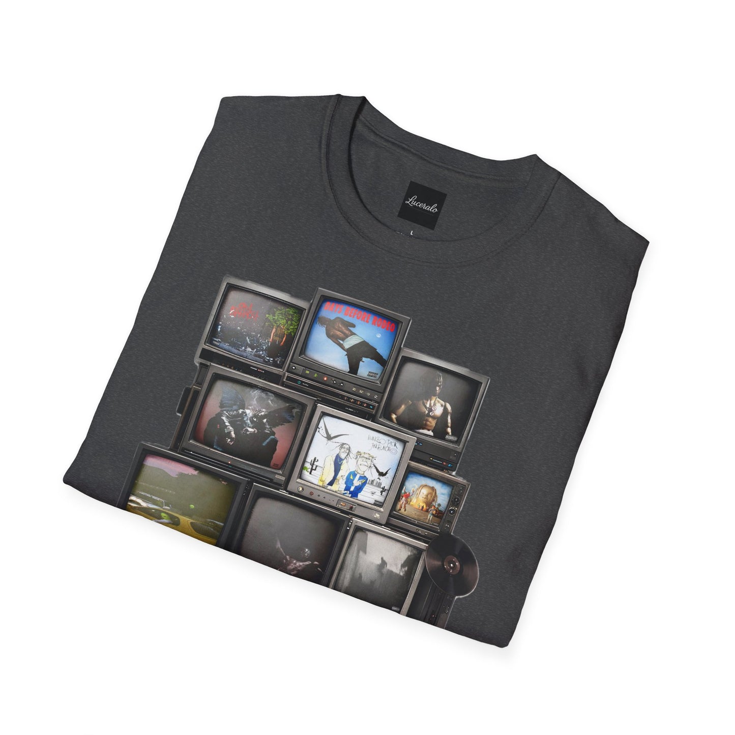 Travis Scott Retro TV Stack Collage T-Shirt