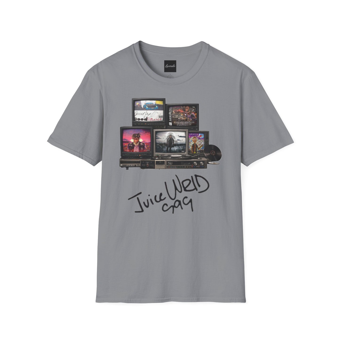 Juice Wrld Retro TV Stack Collage T-Shirt