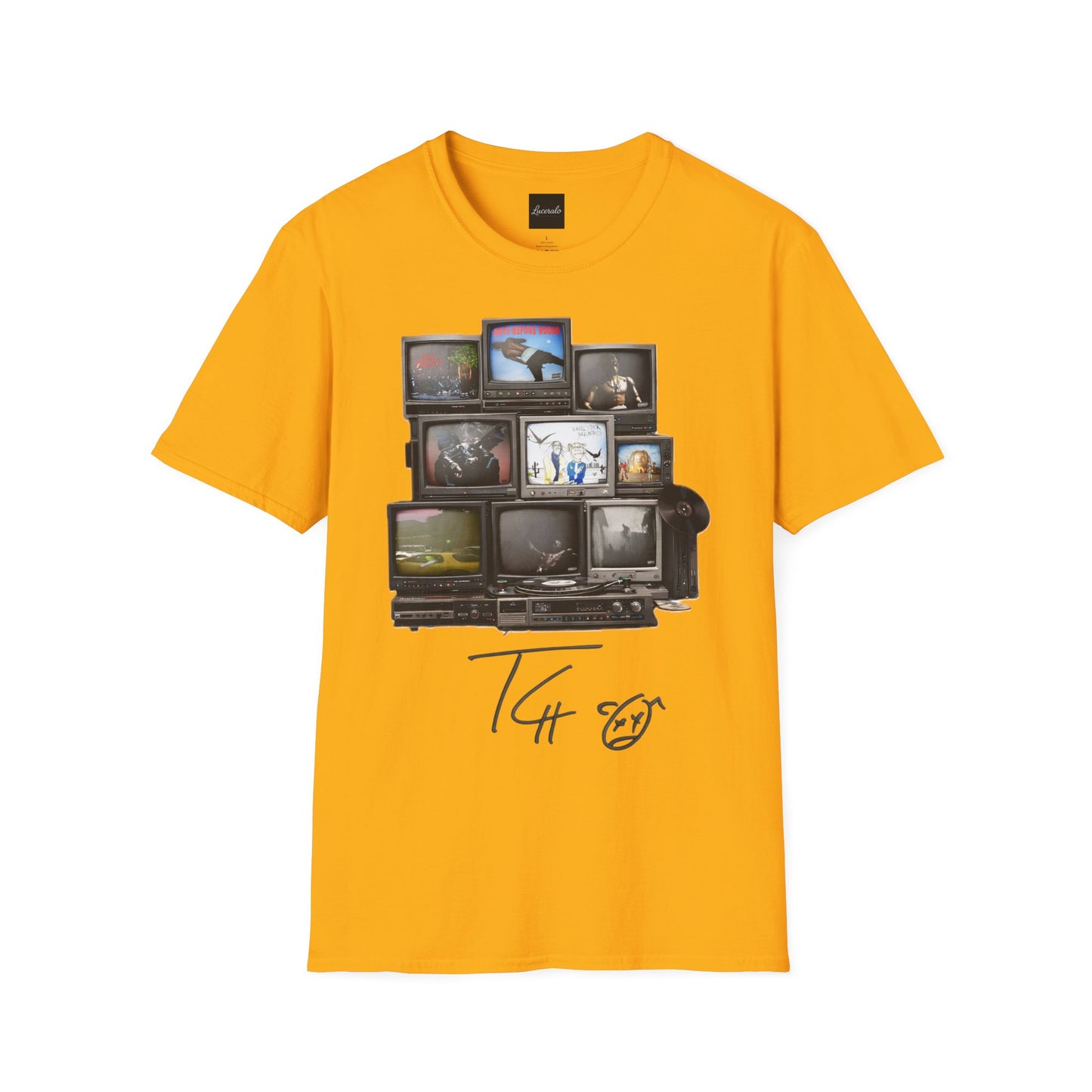 Travis Scott Retro TV Stack Collage T-Shirt