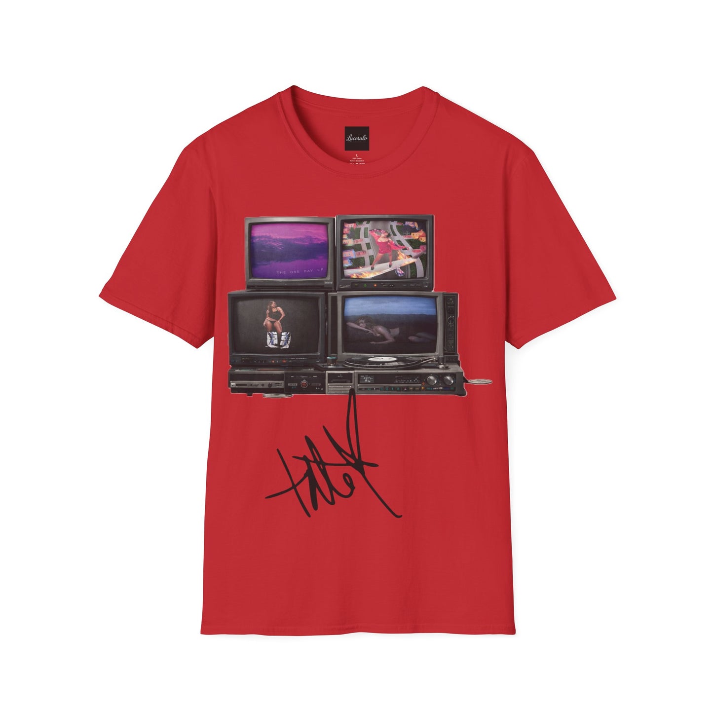 Tate Mcrae Retro TV Stack Collage T-Shirt