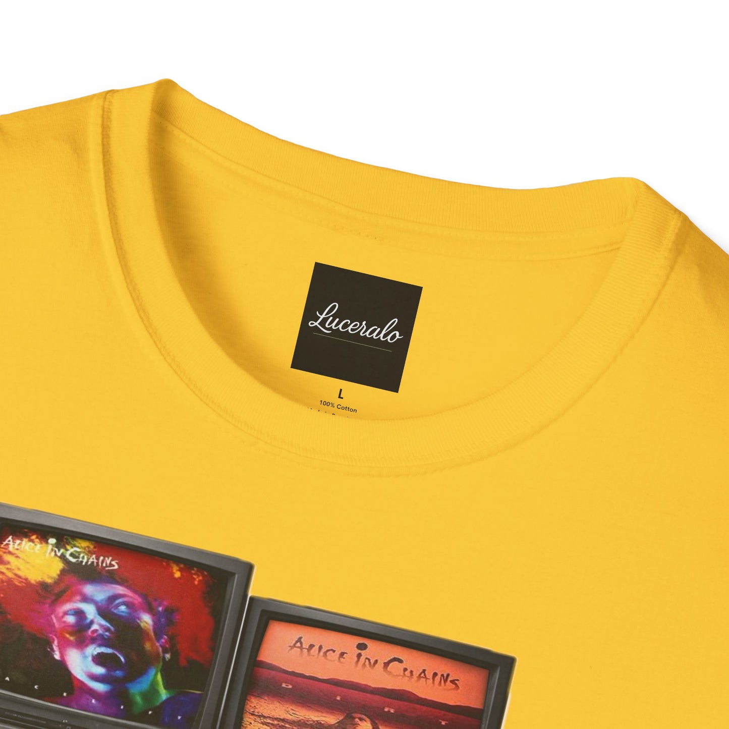 Alice in Chains Retro TV Stack Collage T-Shirt