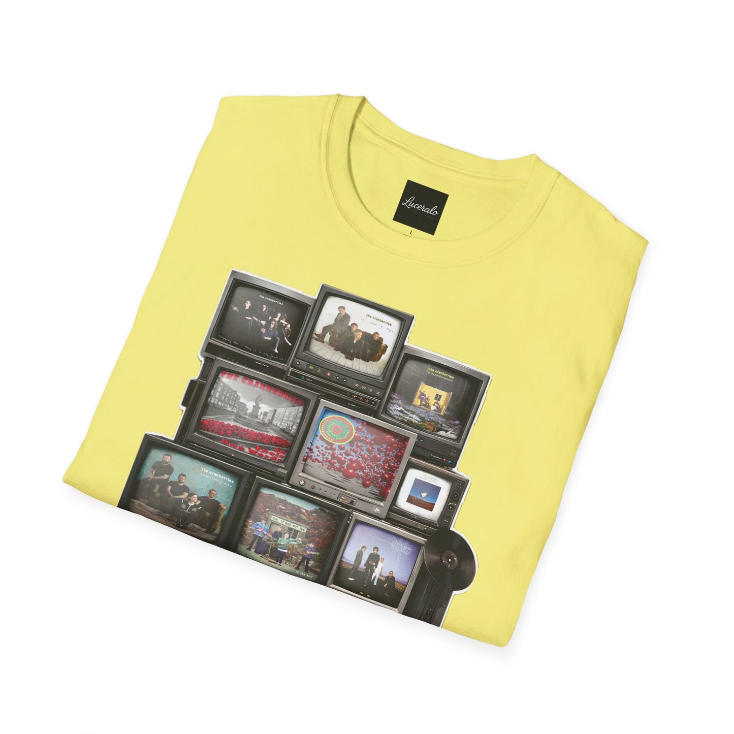 The Cranberries Retro Tv Stack Collage T-Shirt