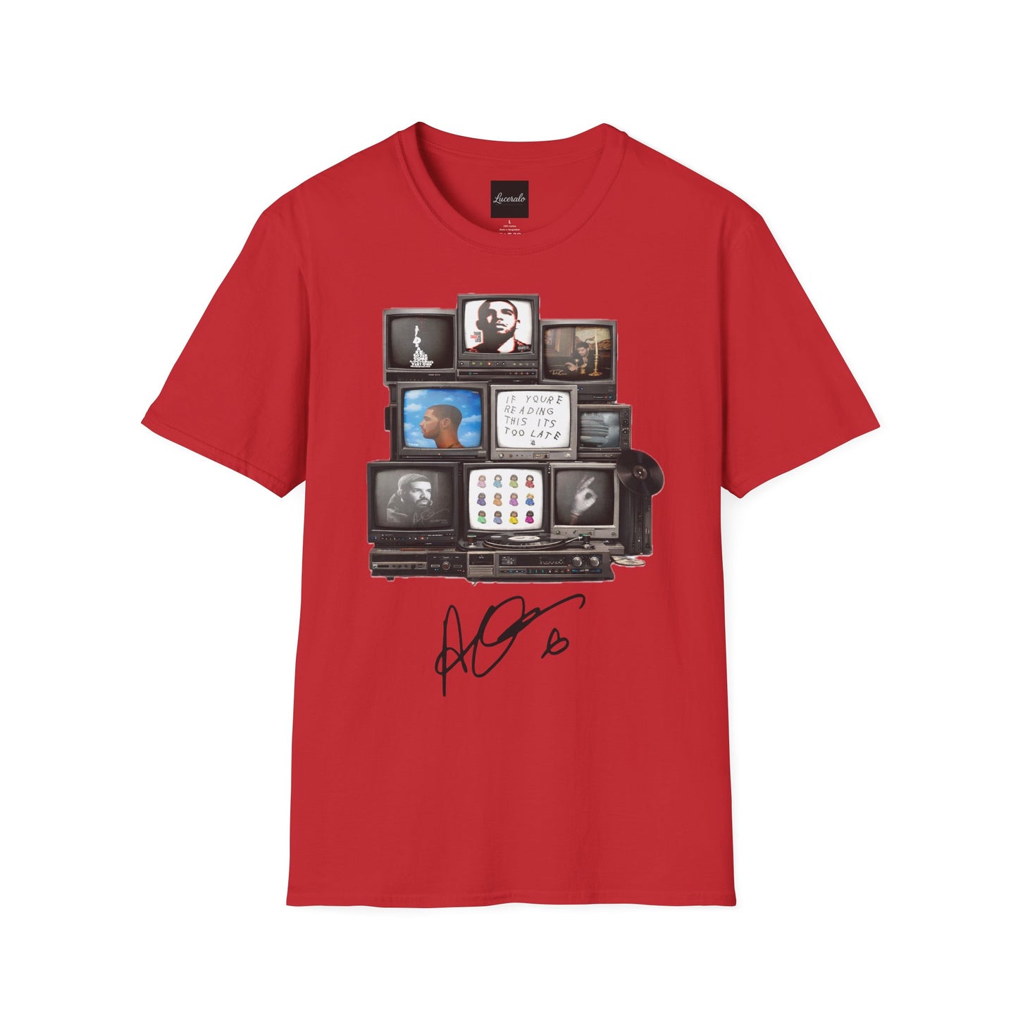 Drake Retro TV Stack Collage T-Shirt