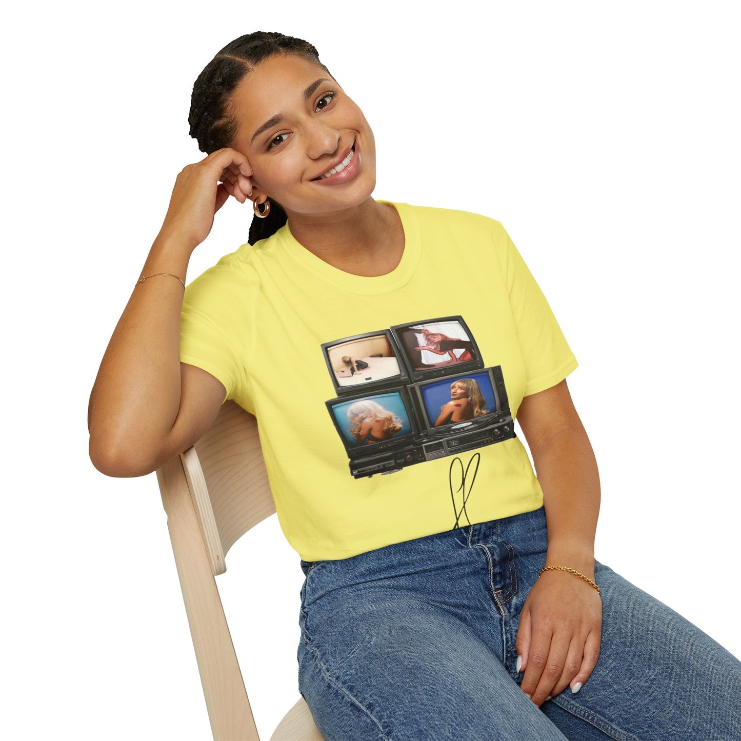 Espresso Era Retro TV Stack Collage T-Shirt