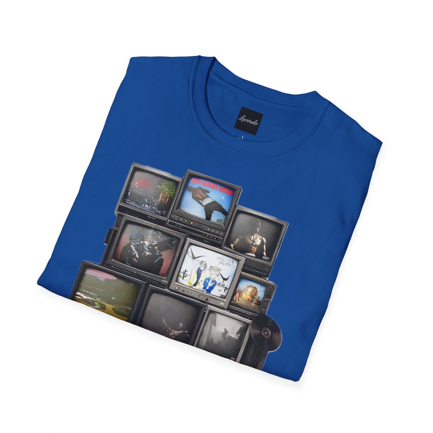 Travis Scott Retro TV Stack Collage T-Shirt