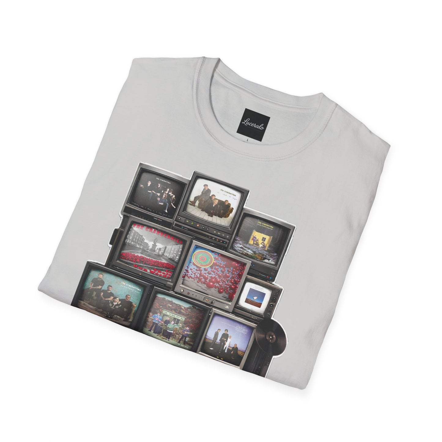 The Cranberries Retro Tv Stack Collage T-Shirt