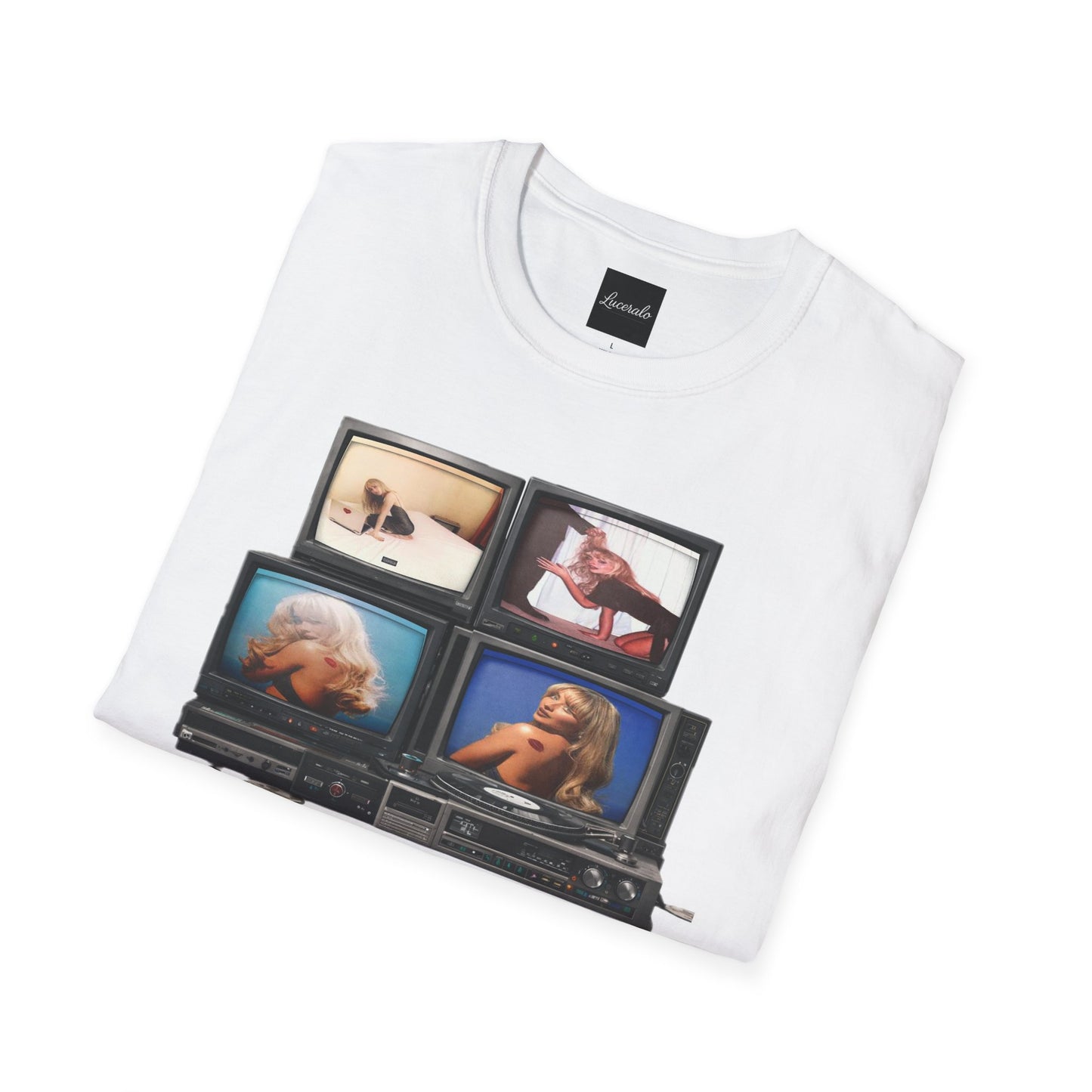 Espresso Era Retro TV Stack Collage T-Shirt