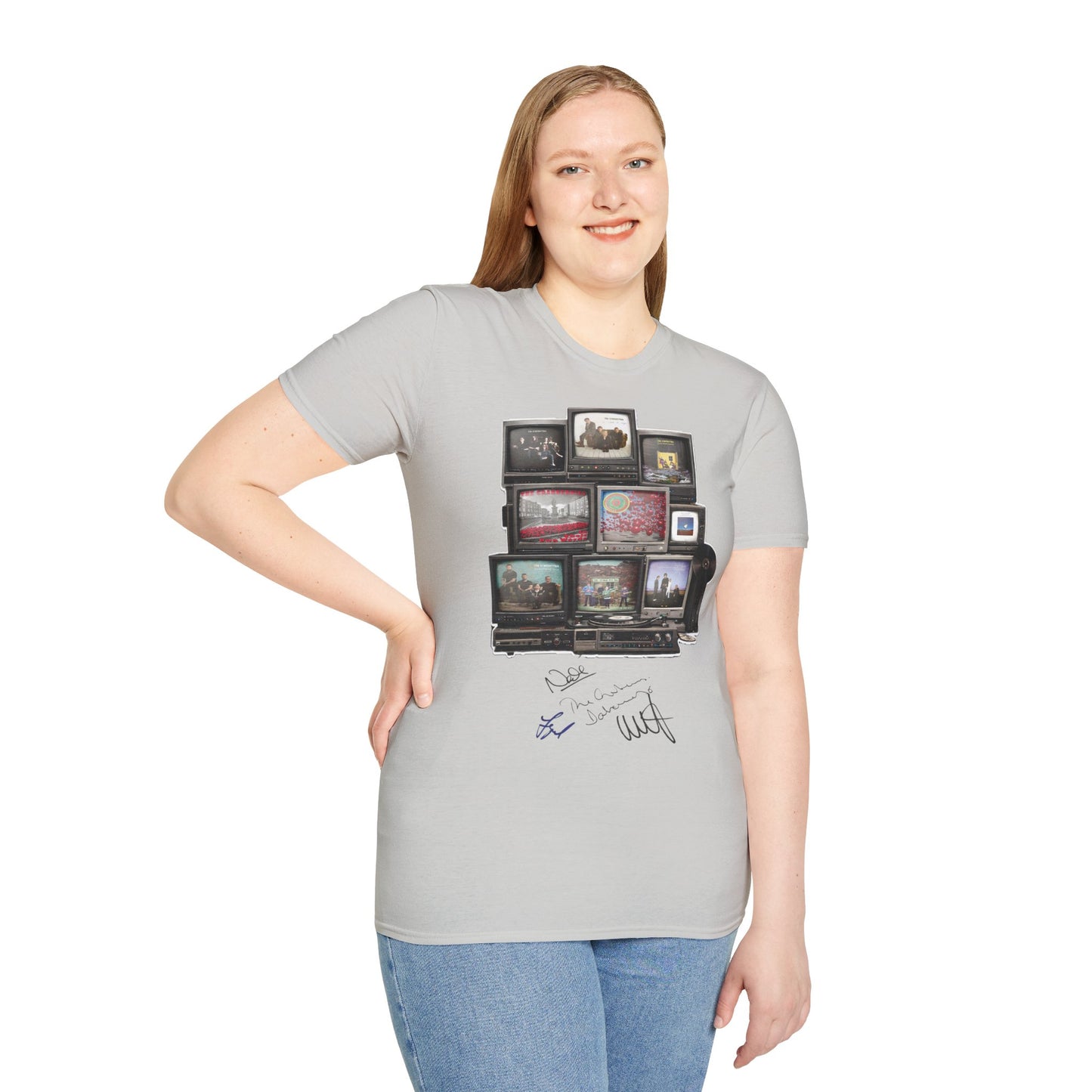 The Cranberries Retro Tv Stack Collage T-Shirt