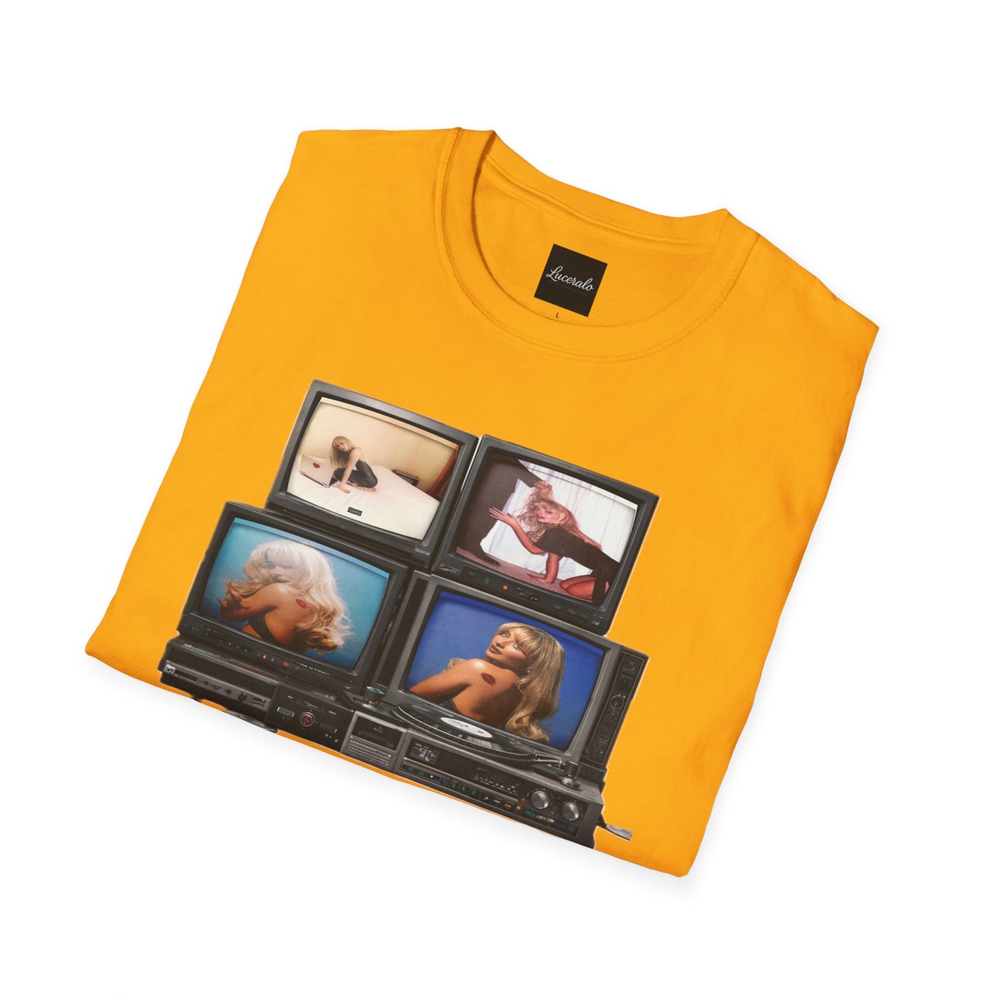 Espresso Era Retro TV Stack Collage T-Shirt