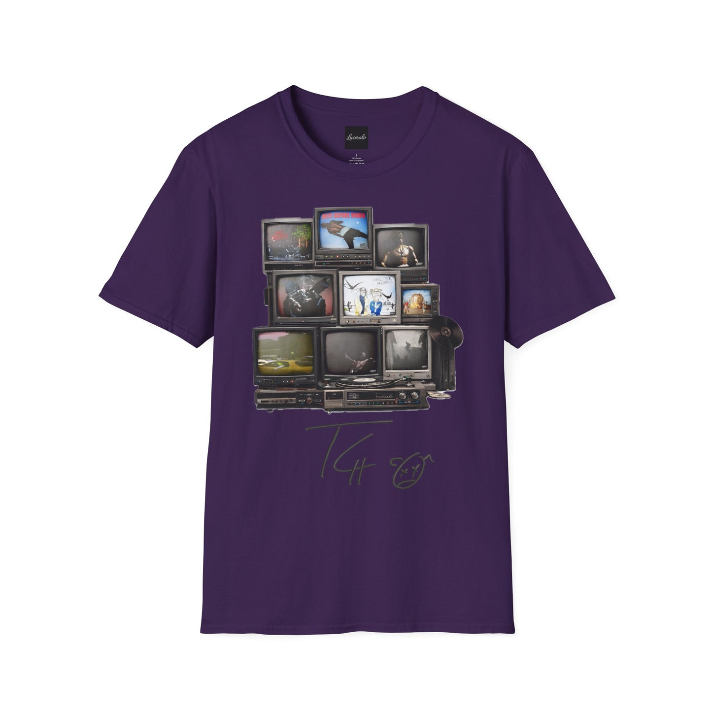 Travis Scott Retro TV Stack Collage T-Shirt