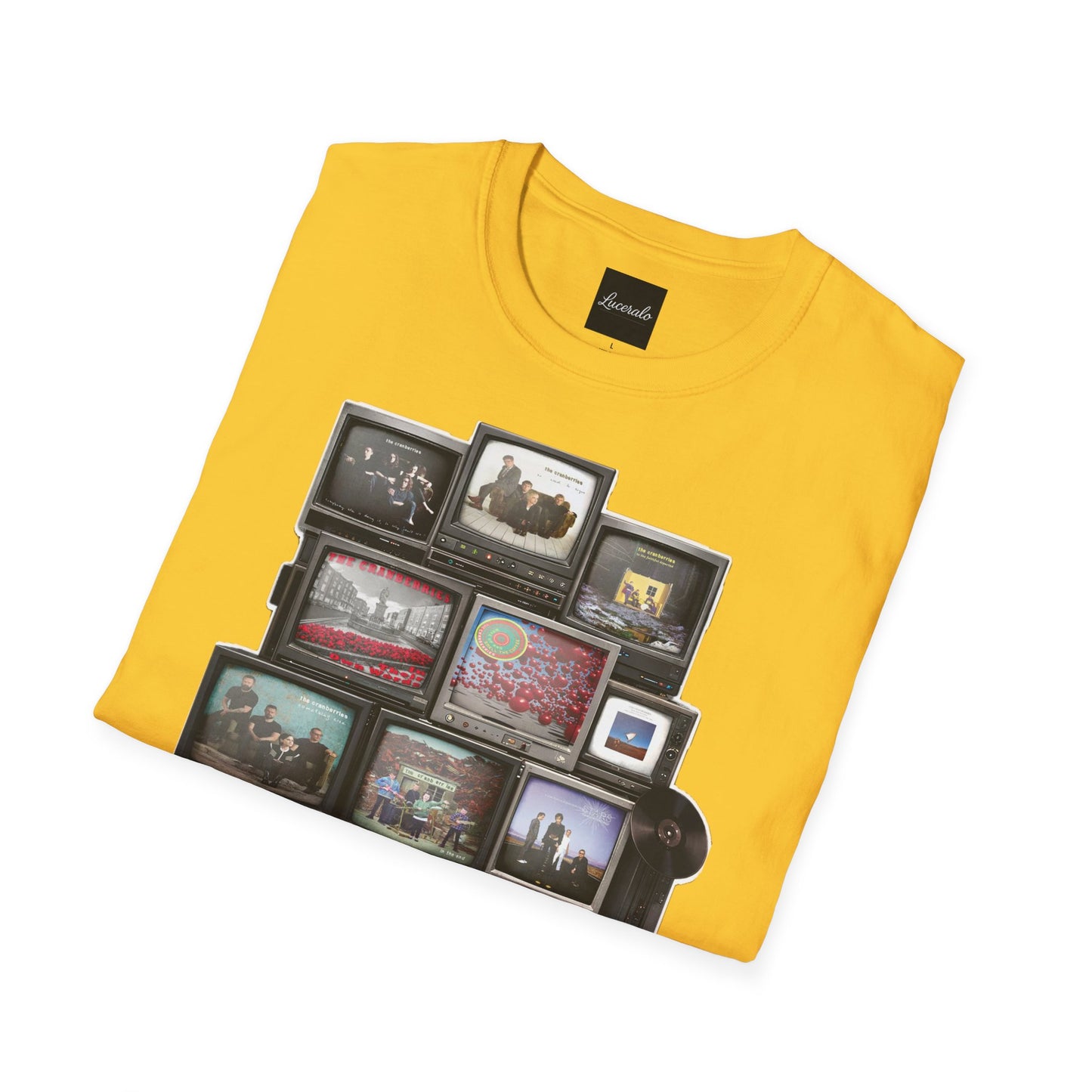 The Cranberries Retro Tv Stack Collage T-Shirt