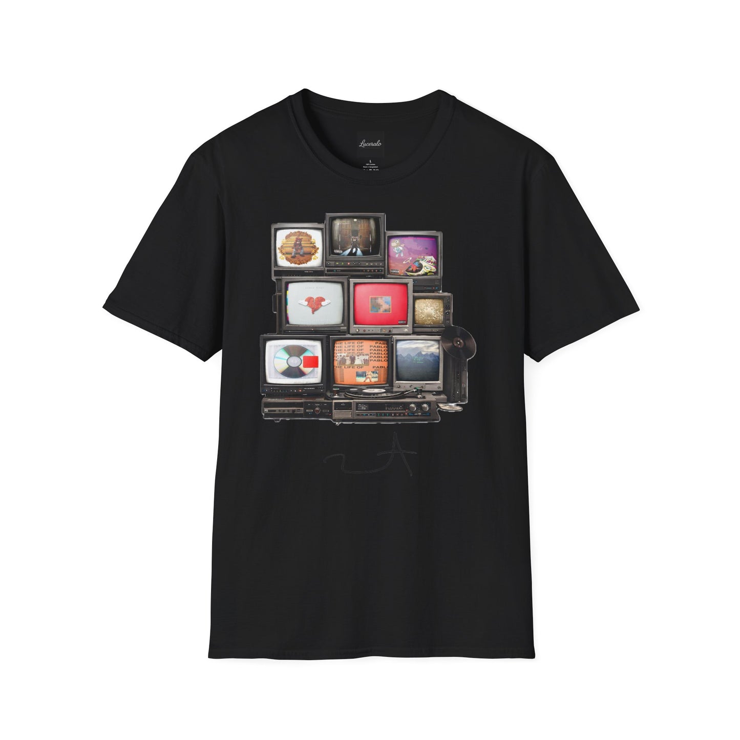 YE Retro TV Stack Collage T-Shirt