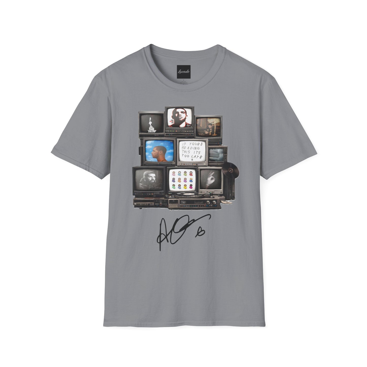 Drake Retro TV Stack Collage T-Shirt