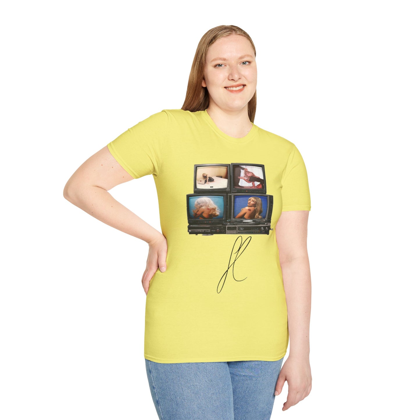 Espresso Era Retro TV Stack Collage T-Shirt